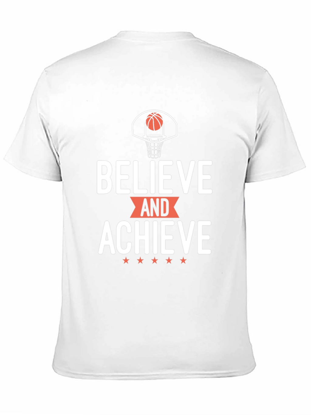 Believe and Achieve Basketball Graphic Tee