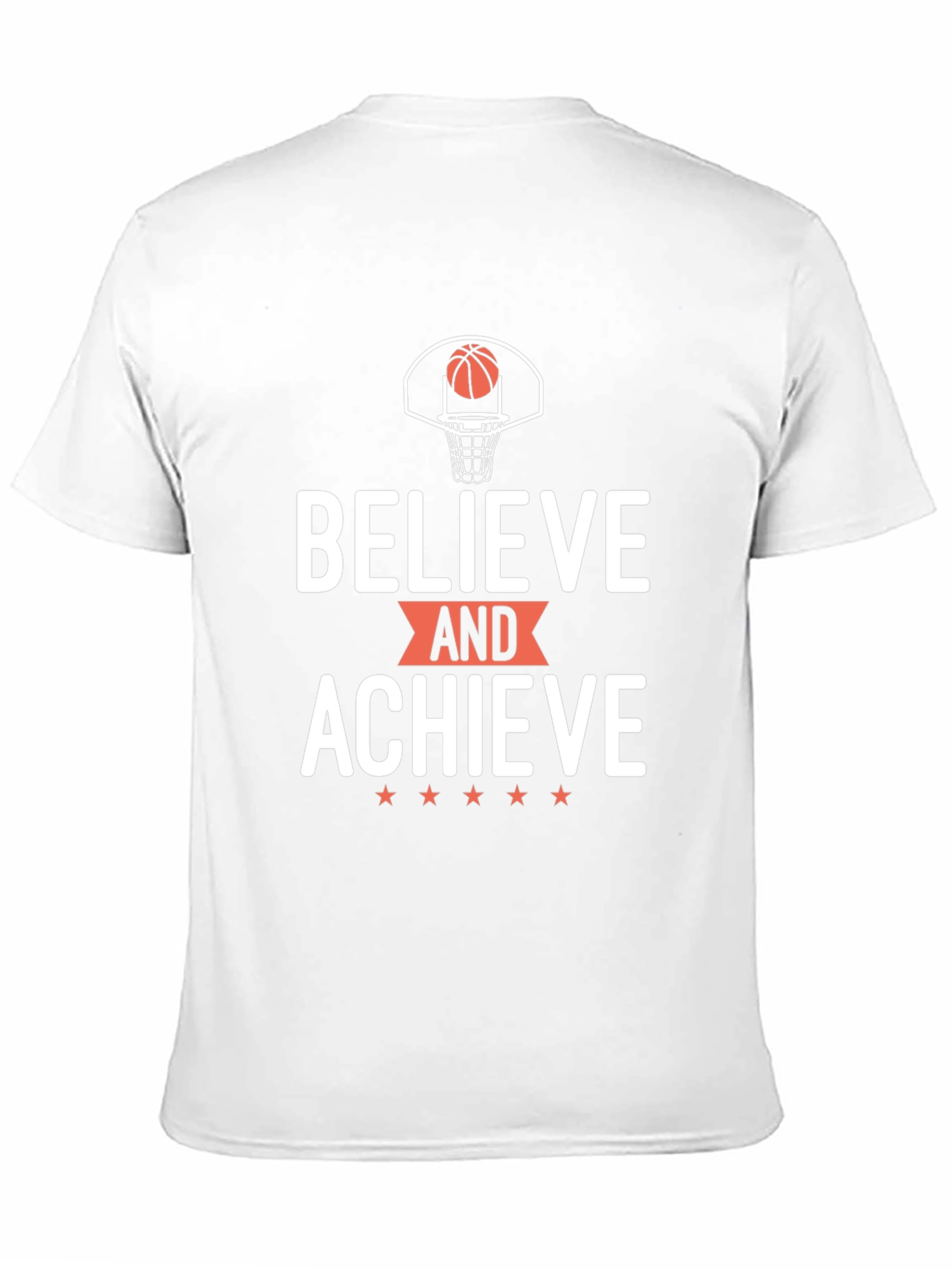 Believe and Achieve Basketball Graphic Tee