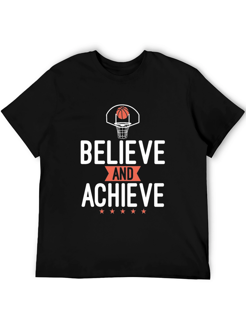 Believe and Achieve Basketball Graphic Tee