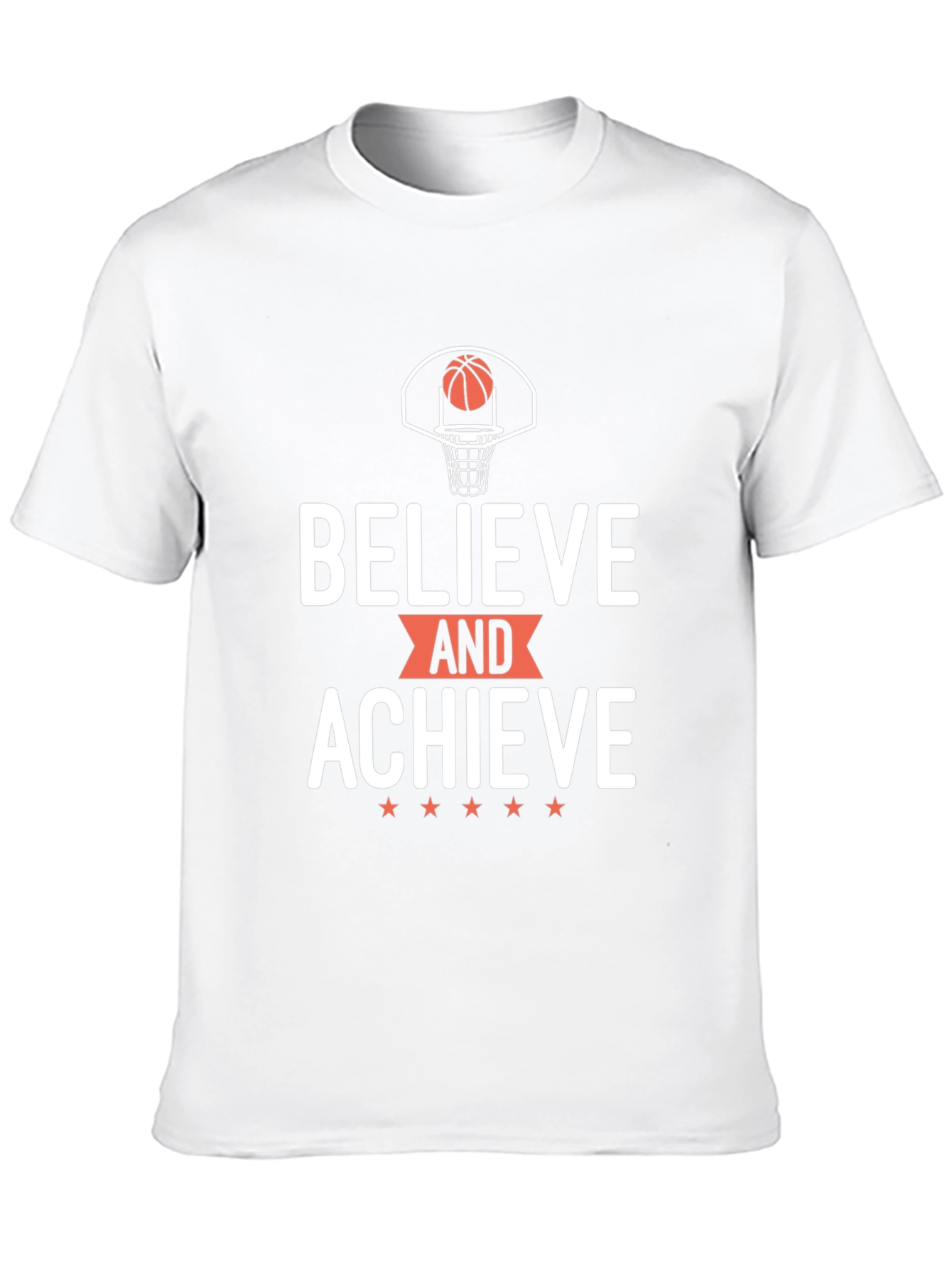 Believe and Achieve Basketball Graphic Tee