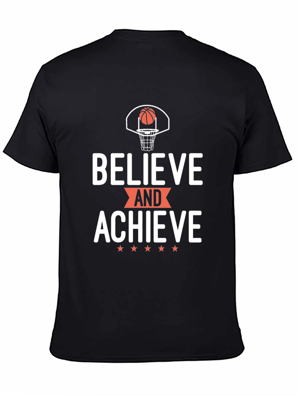 Believe and Achieve Basketball Graphic Tee