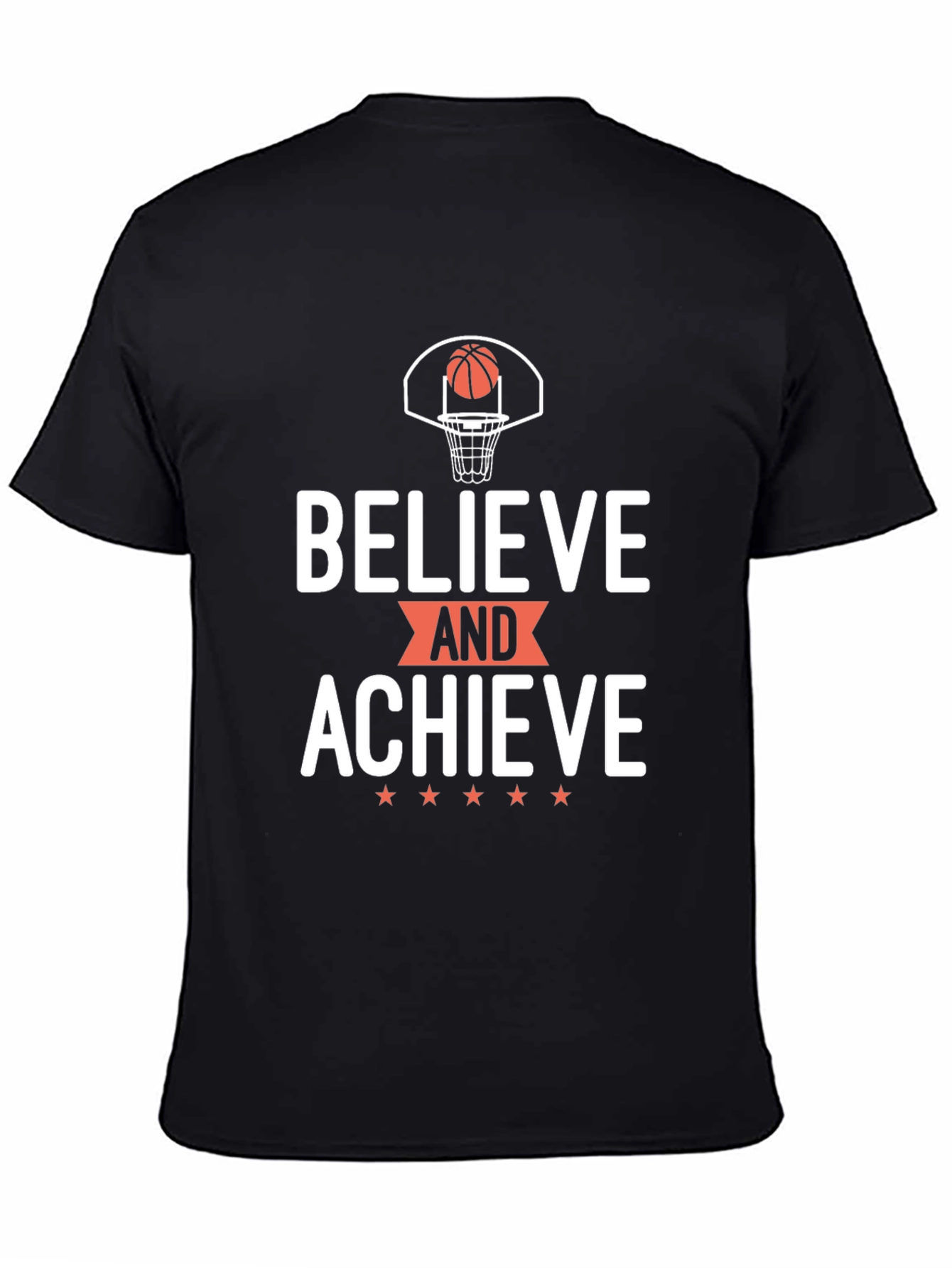 Believe and Achieve Basketball Graphic Tee
