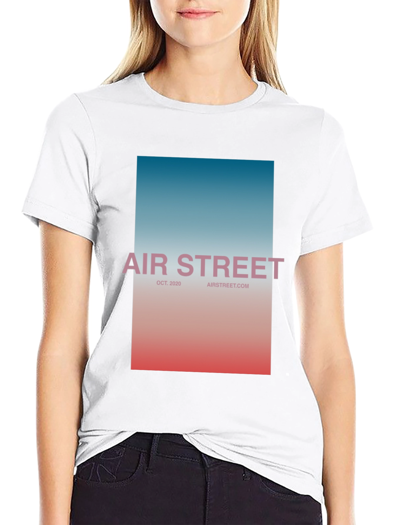 Air Street Graphic Tee - Black Cotton Blend