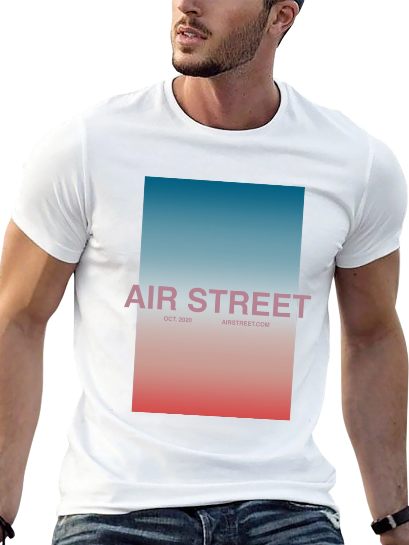 Air Street Graphic Tee - Black Cotton Blend