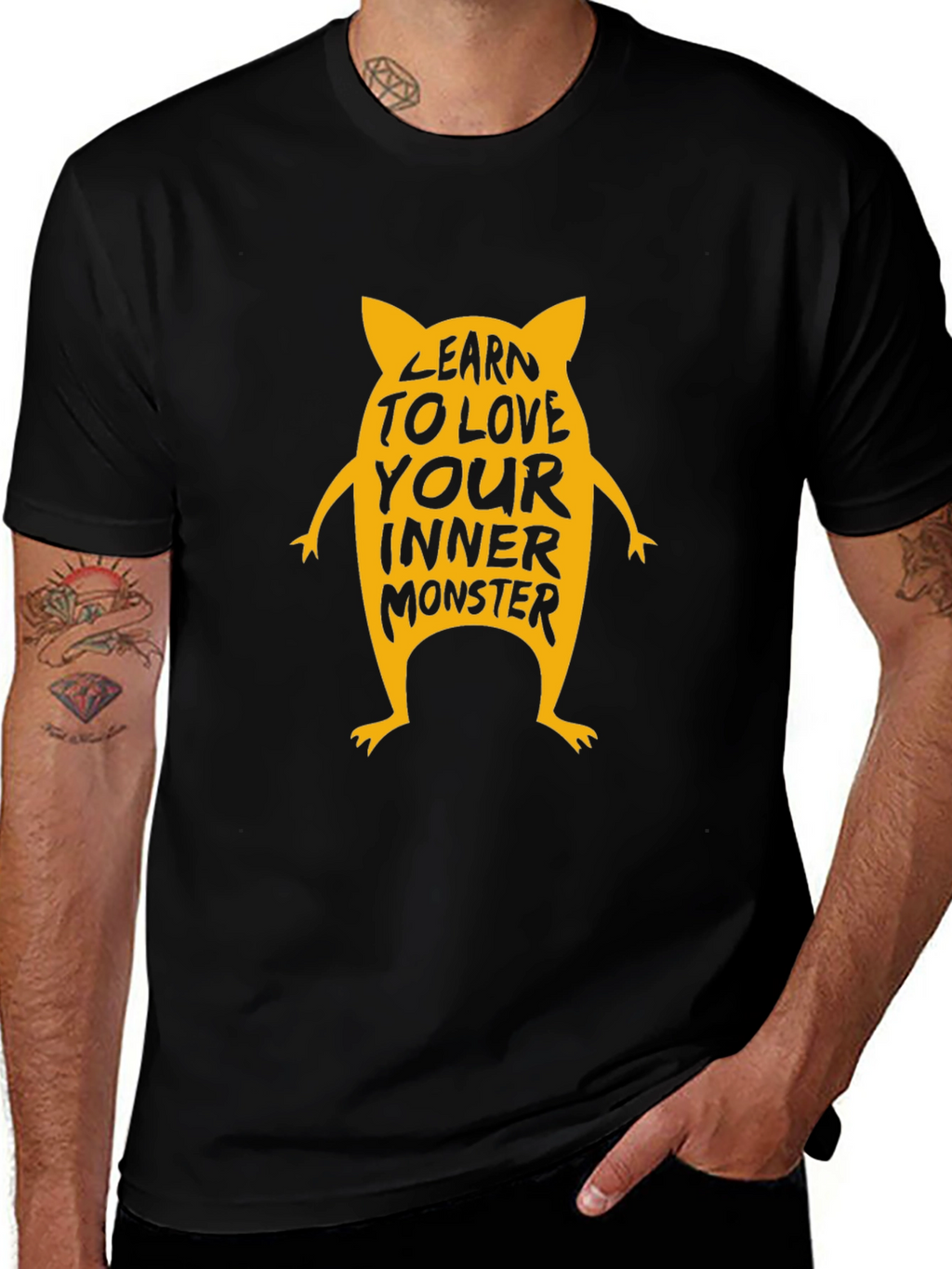 Inner Monster Graphic Tee - Black