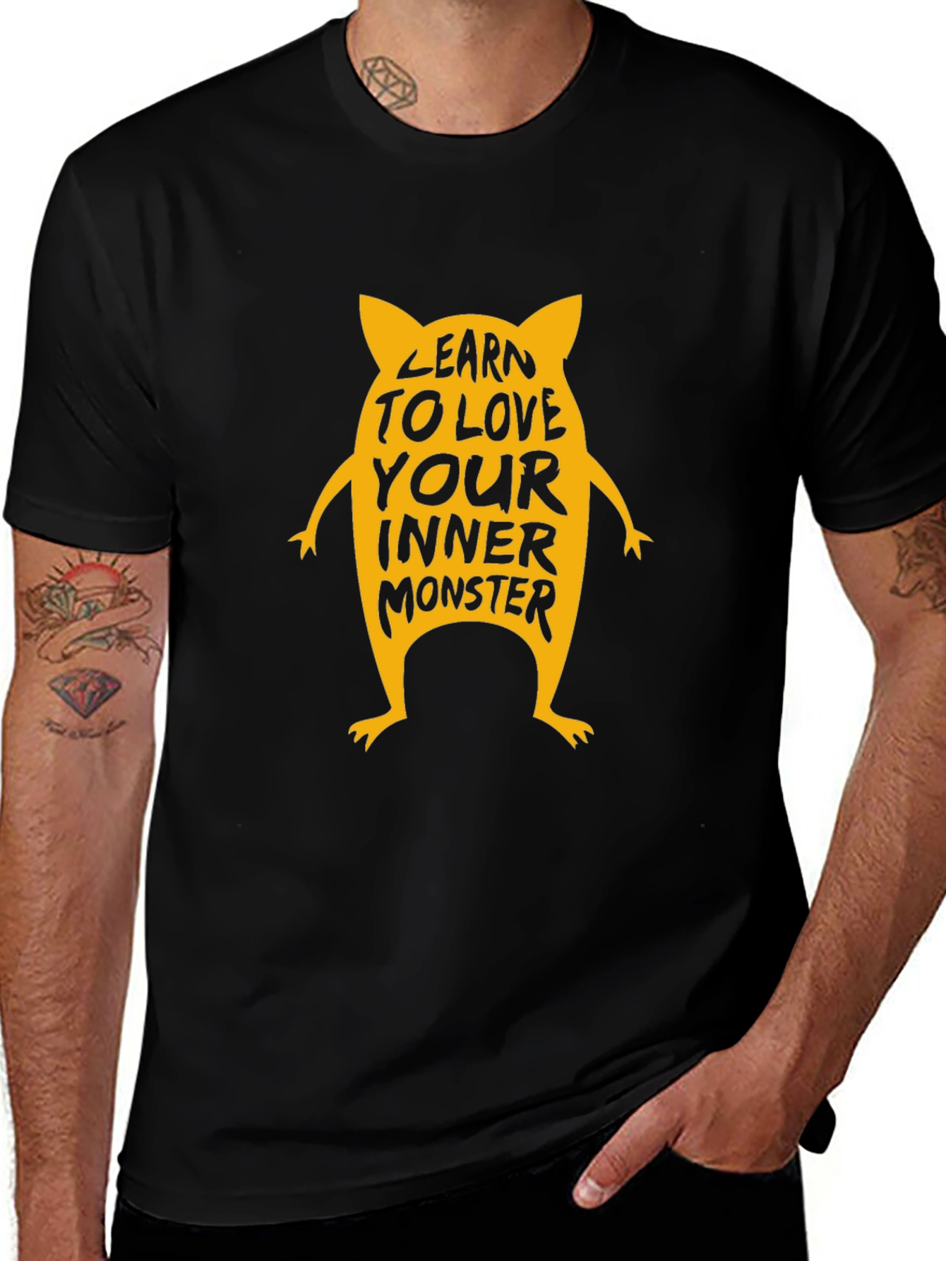 Inner Monster Graphic Tee - Black