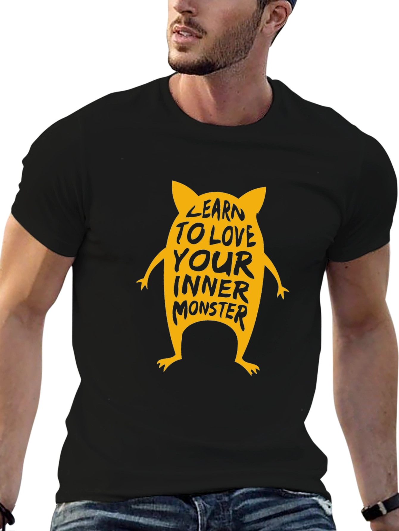 Inner Monster Graphic Tee - Black