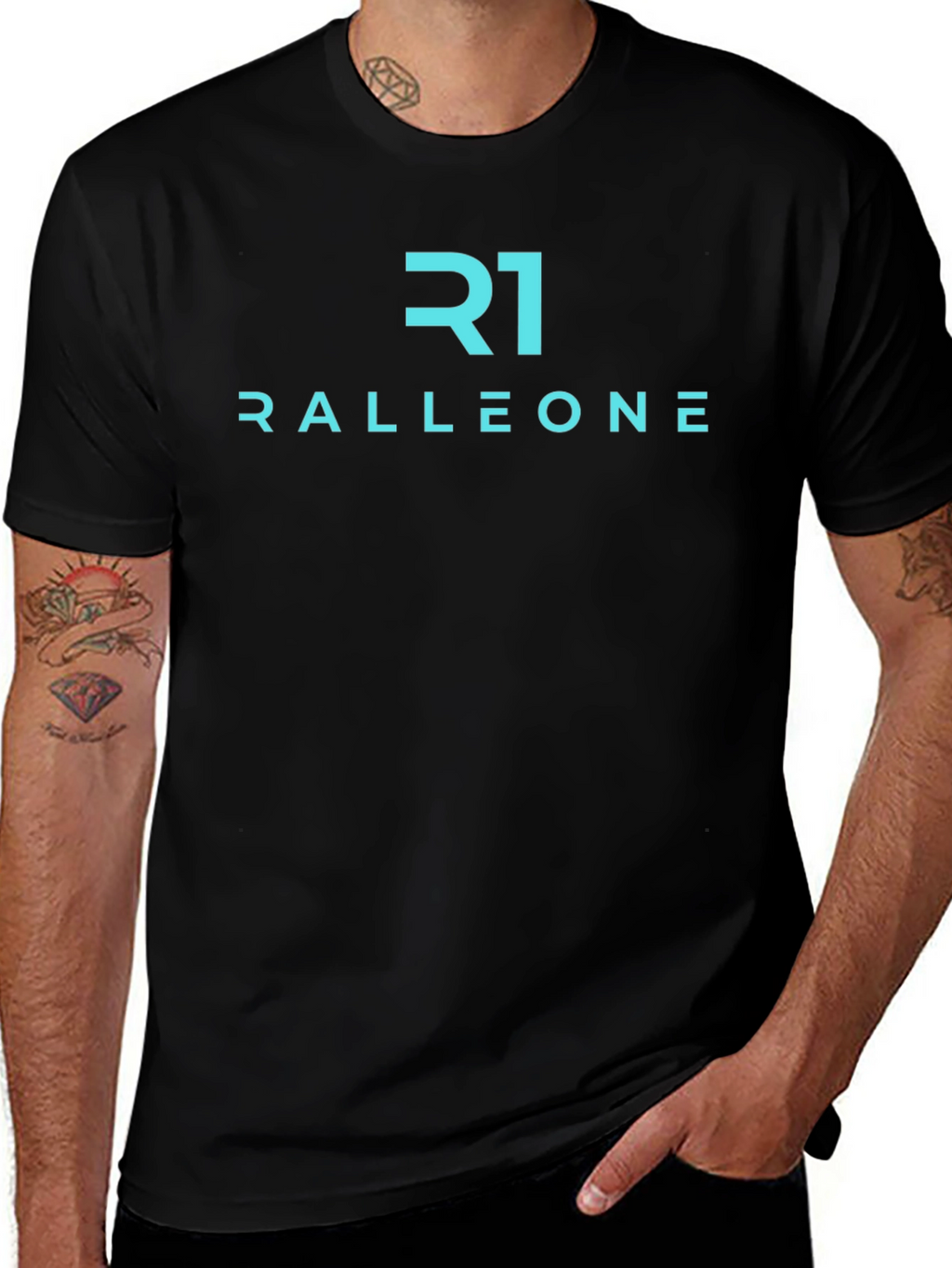 Ralleone Black T-Shirt - Modern Design