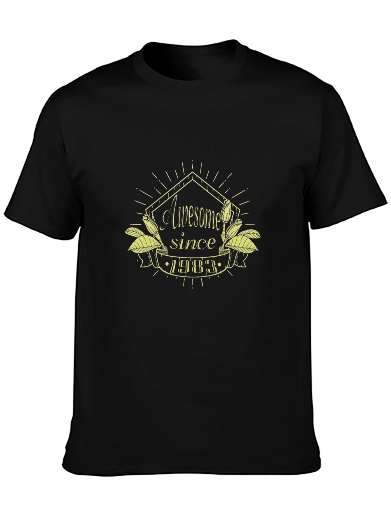 Awesome Since 1983 Black T-Shirt
