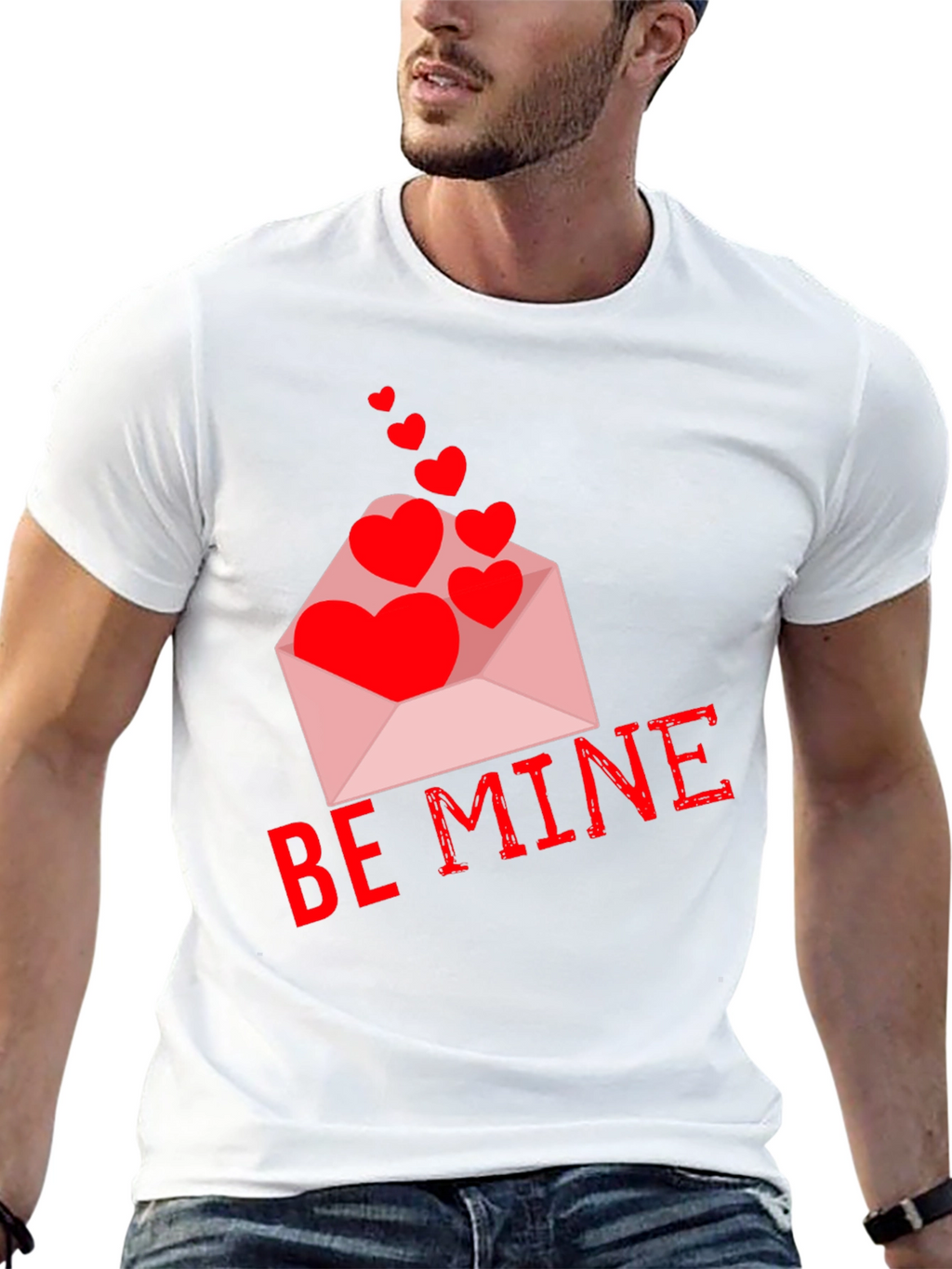 Be Mine Valentines Day Heart Envelope T-Shirt