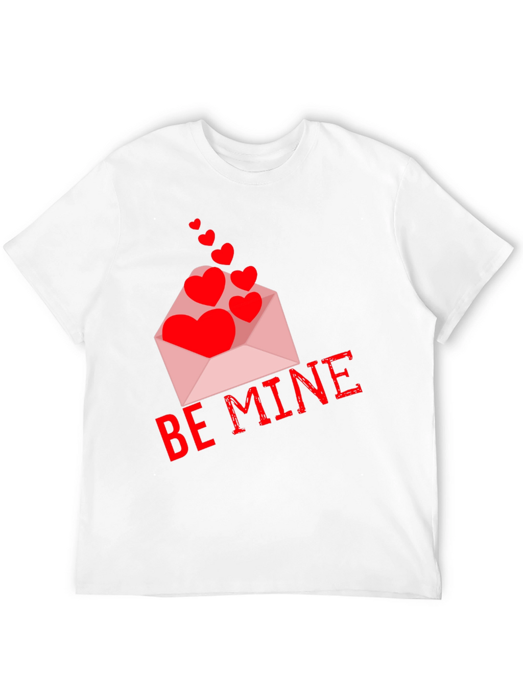 Be Mine Valentines Day Heart Envelope T-Shirt