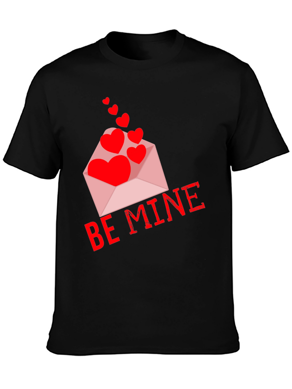 Be Mine Valentines Day Heart Envelope T-Shirt