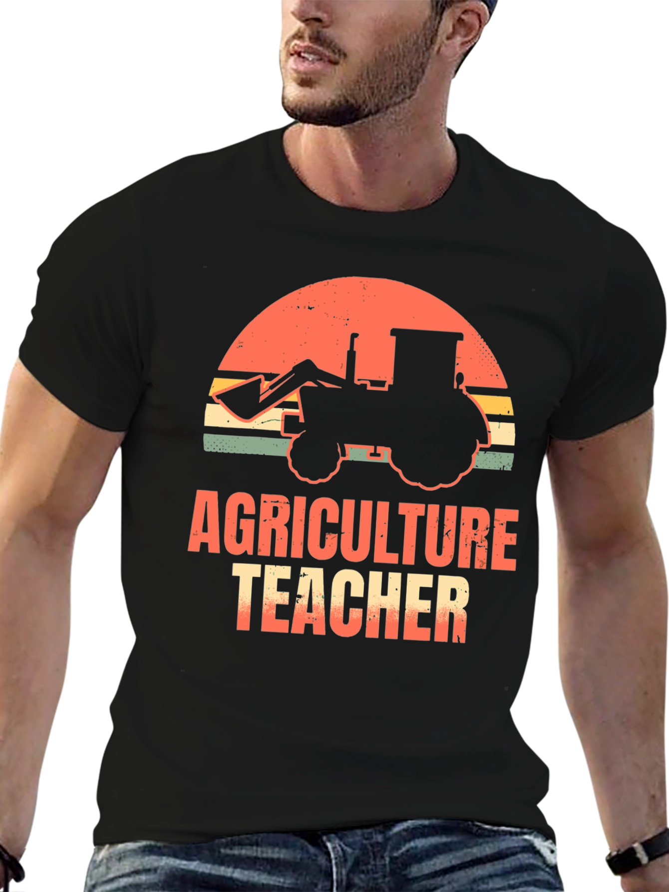 Agriculture Teacher T-Shirt - Tractor Graphic Tee