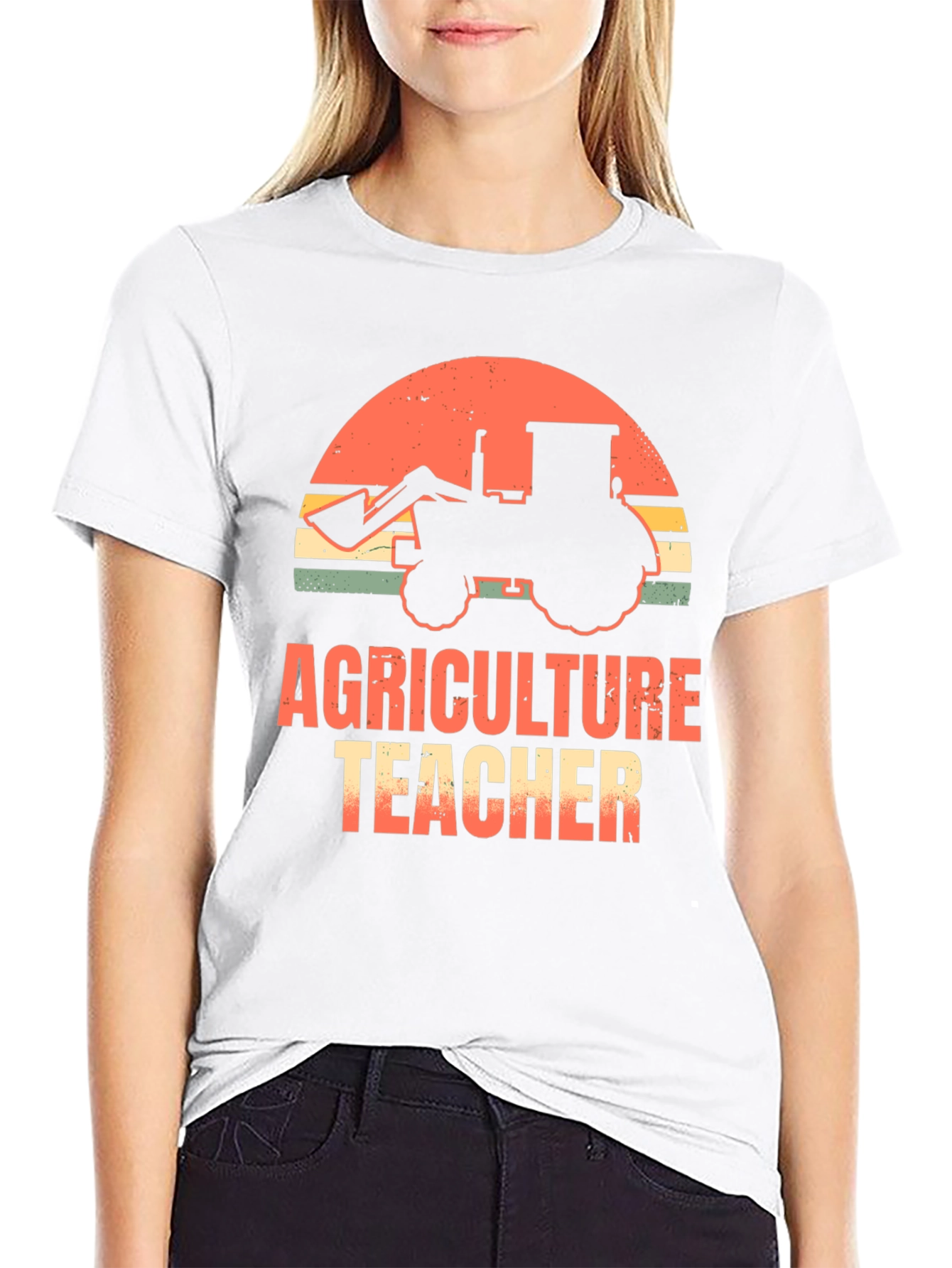 Agriculture Teacher T-Shirt - Tractor Graphic Tee