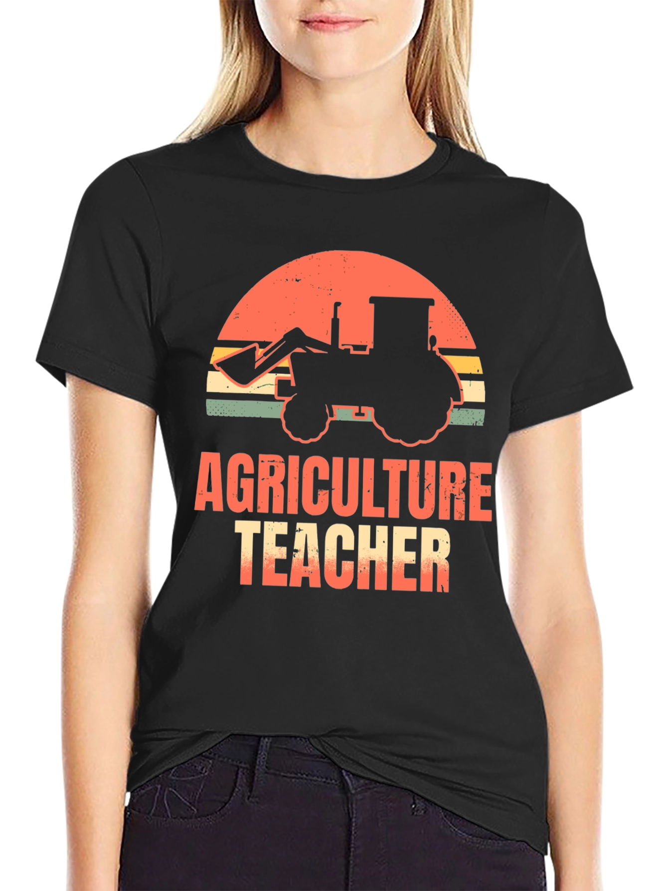 Agriculture Teacher T-Shirt - Tractor Graphic Tee