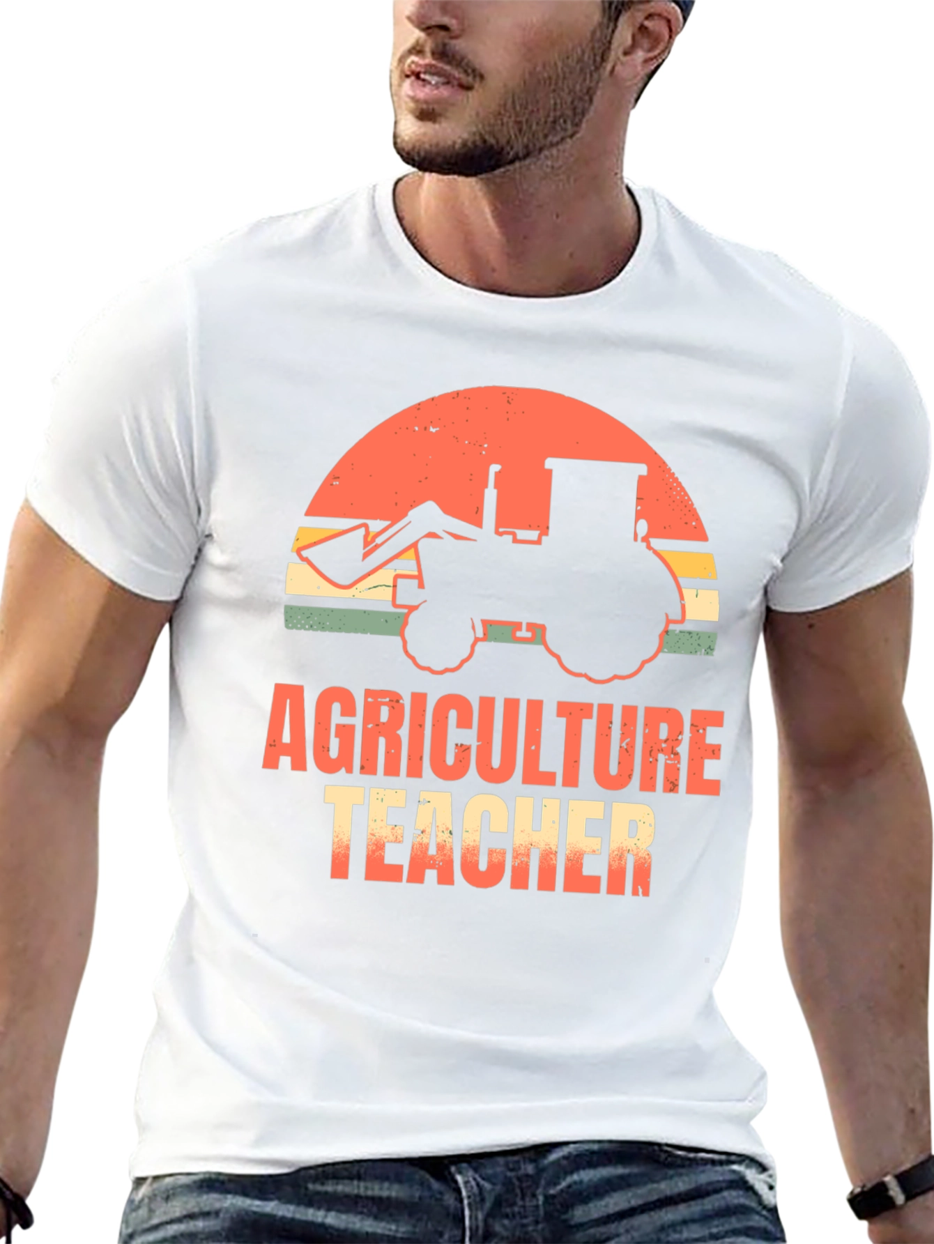 Agriculture Teacher T-Shirt - Tractor Graphic Tee