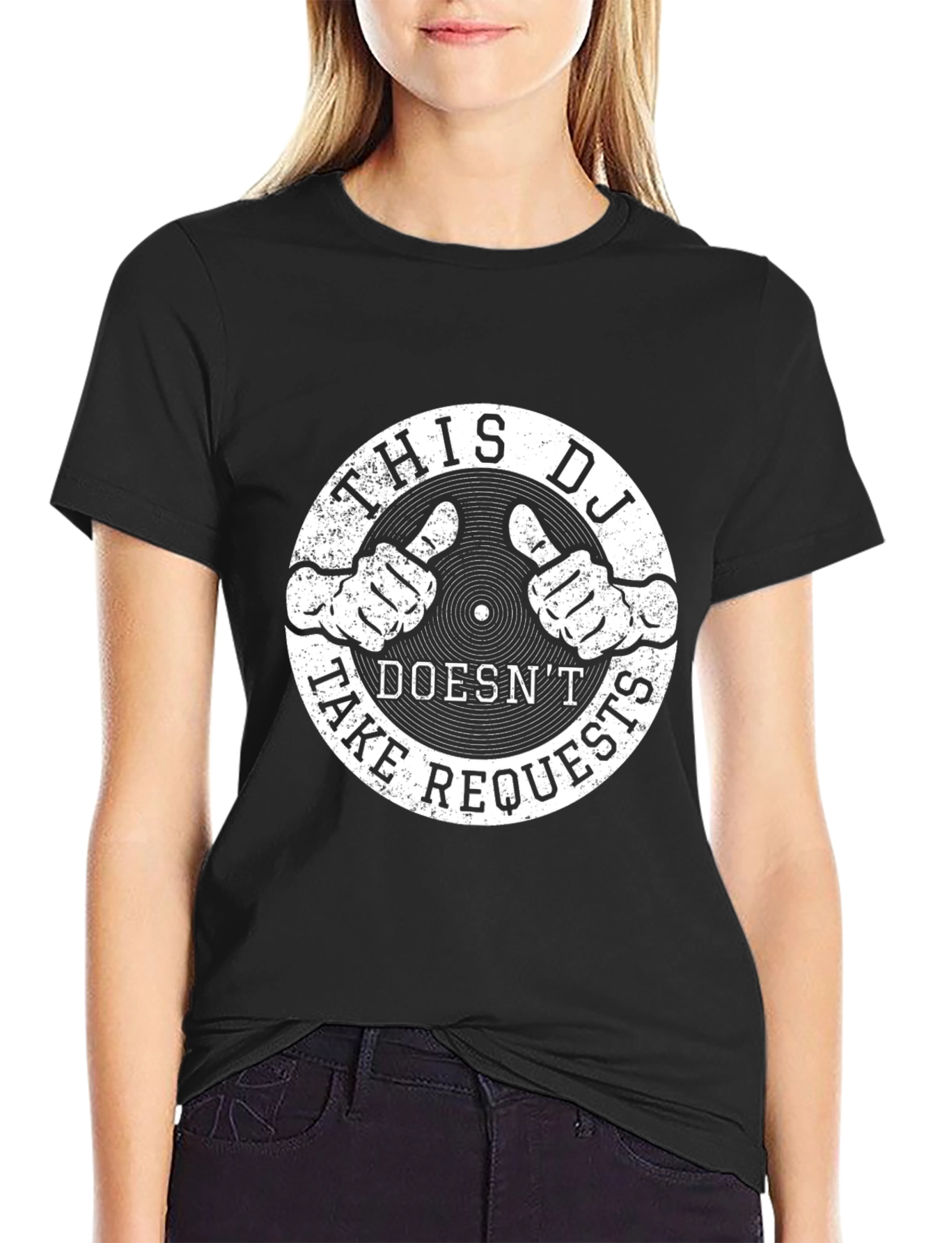 DJ Doesnt Take Requests Graphic T-Shirt