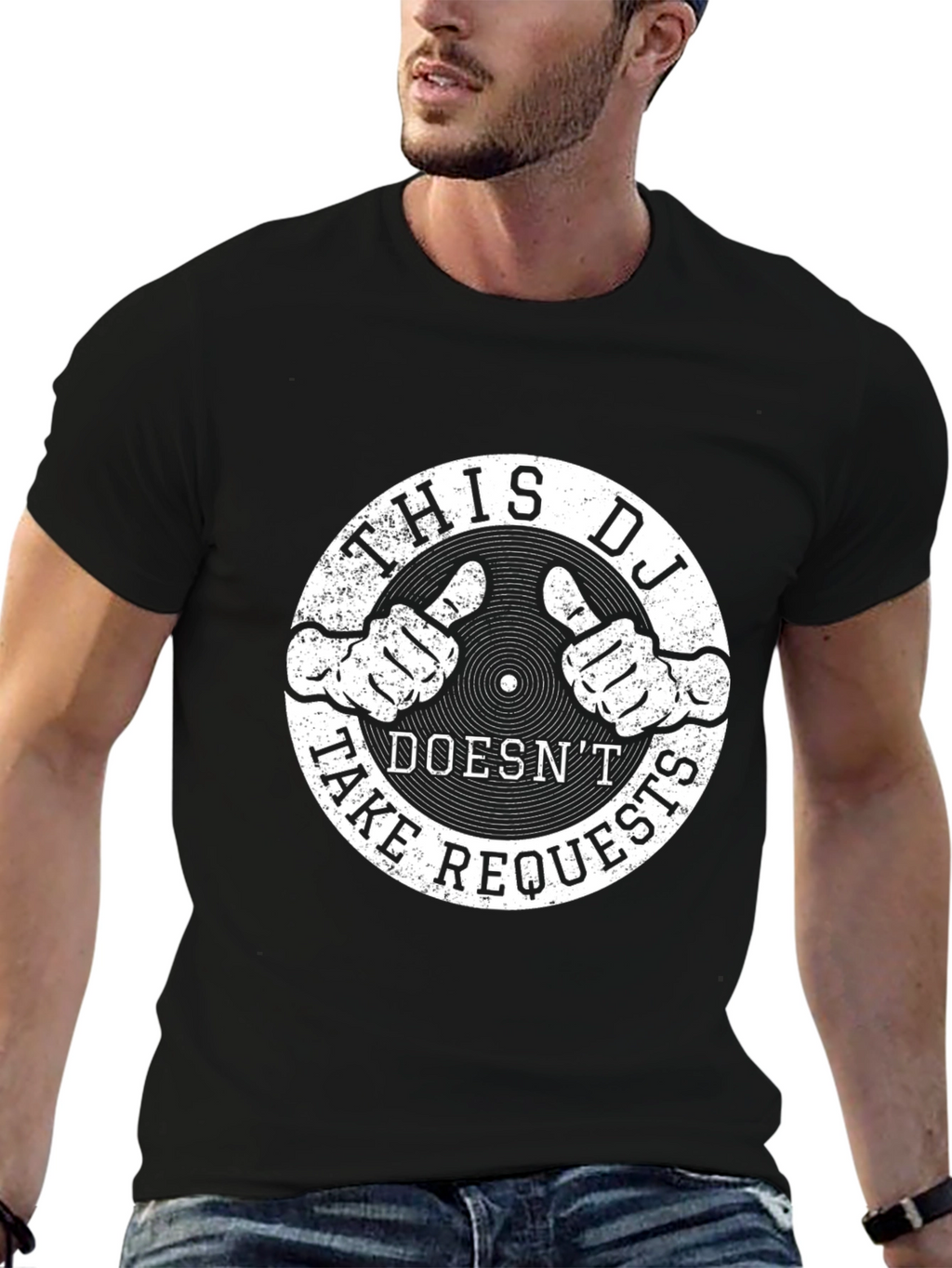 DJ Doesnt Take Requests Graphic T-Shirt
