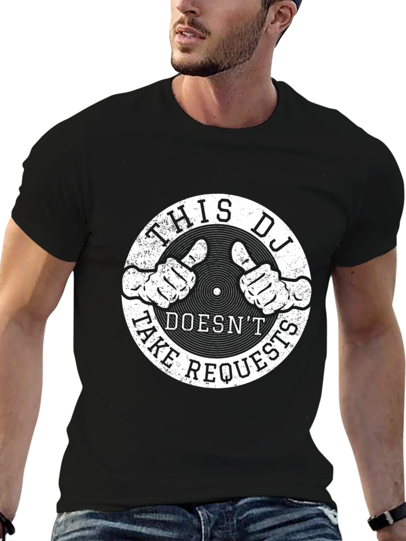 DJ Doesnt Take Requests Graphic T-Shirt