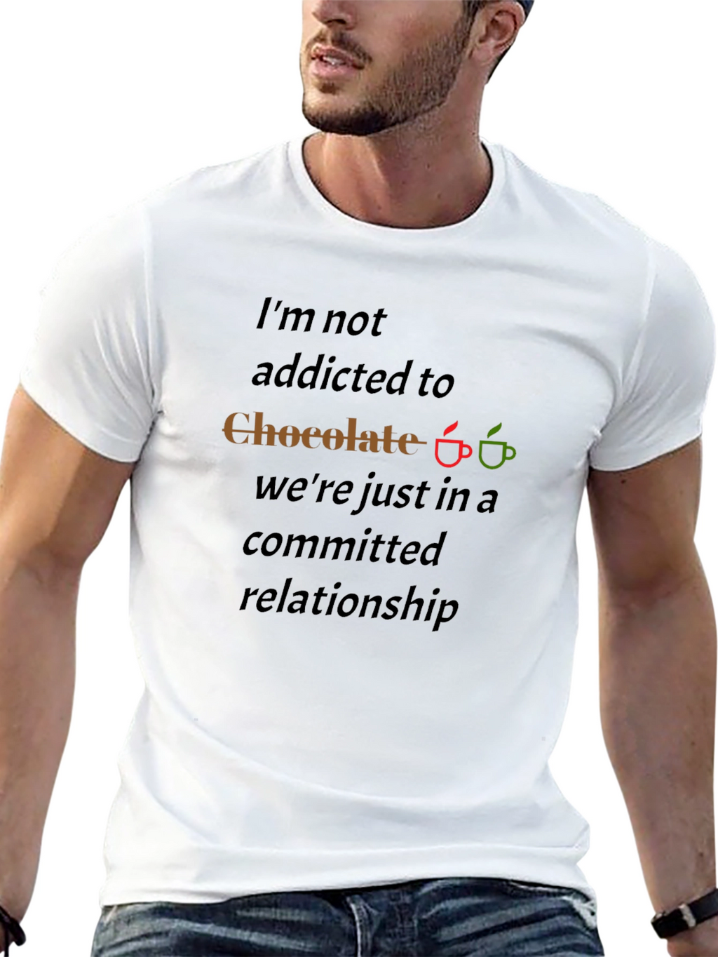 Chocolate Lover T-Shirt - Committed Relationship Tee