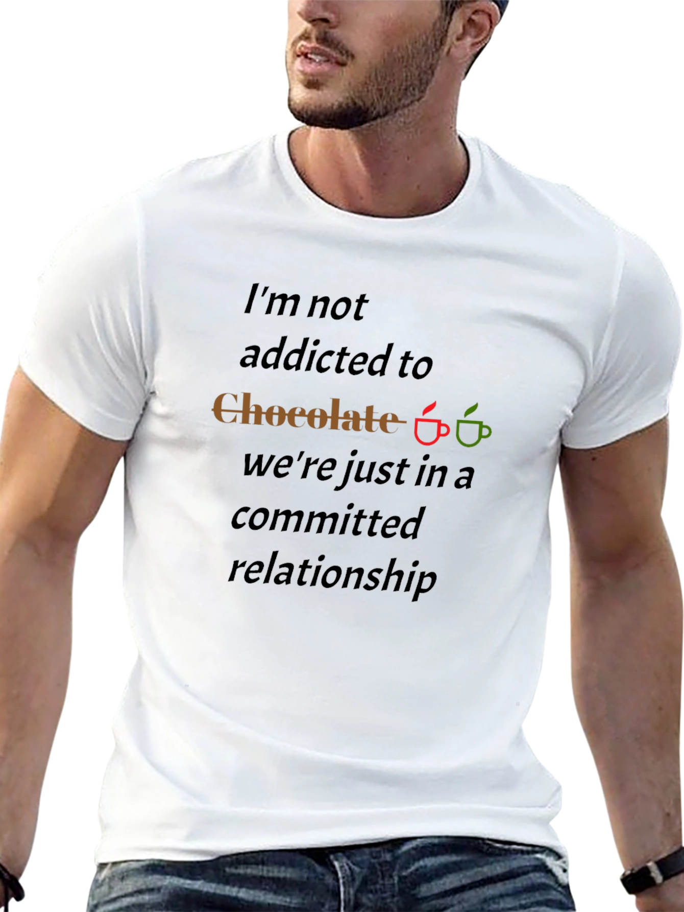 Chocolate Lover T-Shirt - Committed Relationship Tee