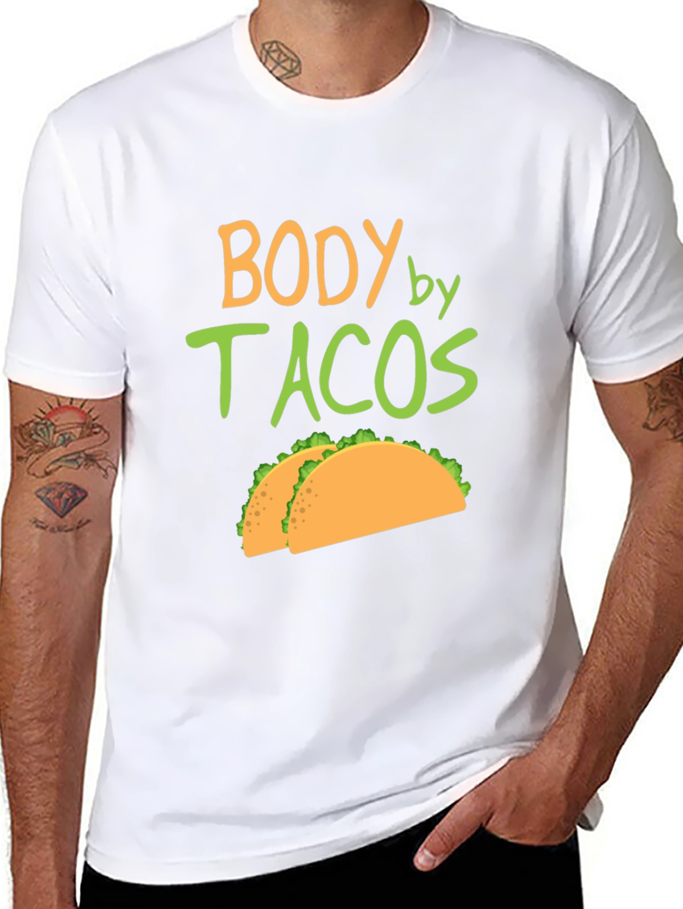 Body by Tacos Graphic Tee - Mens Black T-Shirt