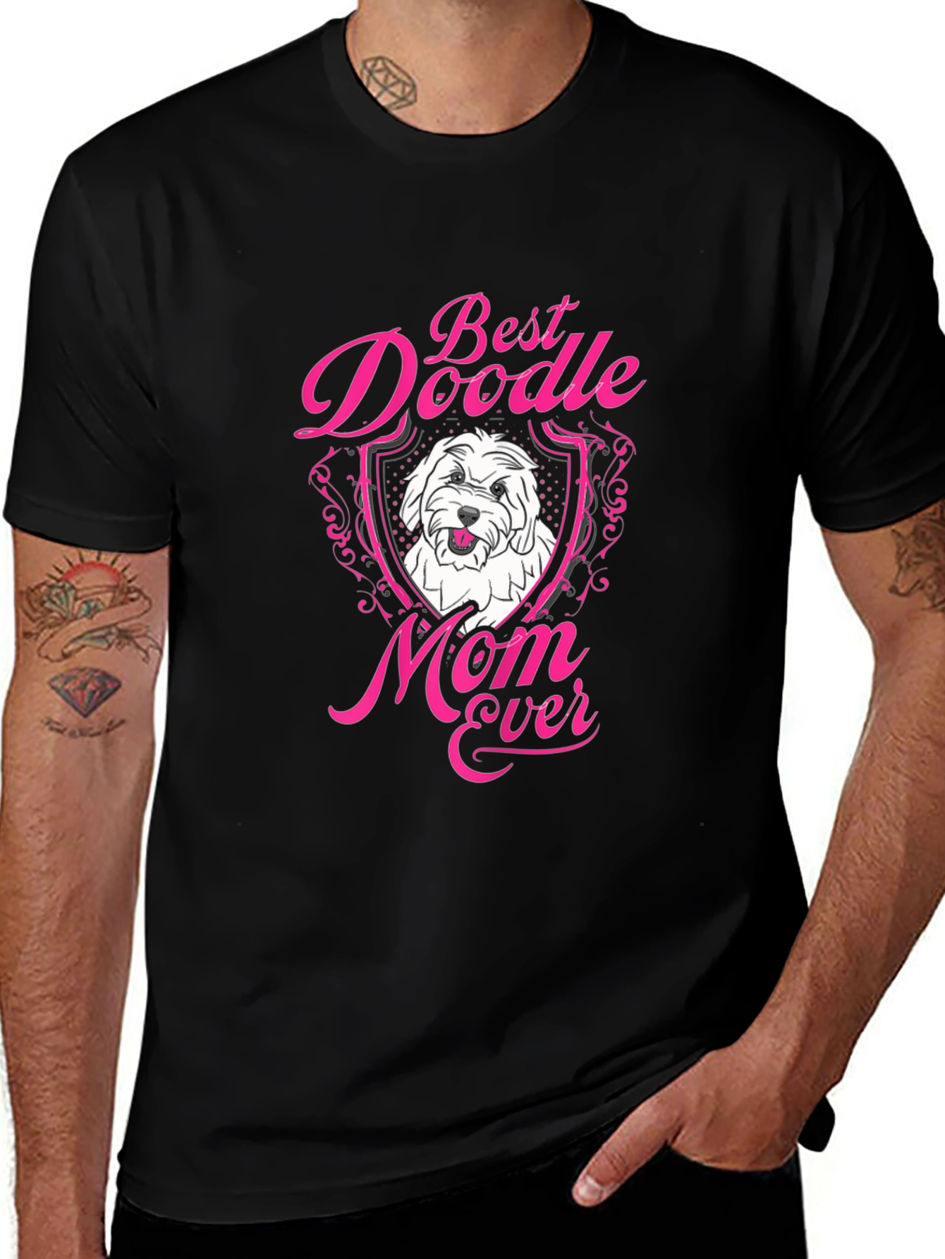 Best Doodle Mom Ever T-Shirt - Cute Dog Lover Tee