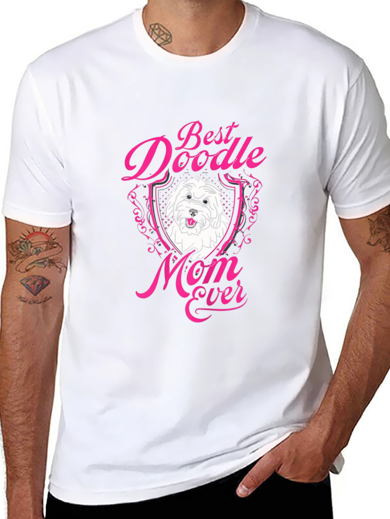 Best Doodle Mom Ever T-Shirt - Cute Dog Lover Tee