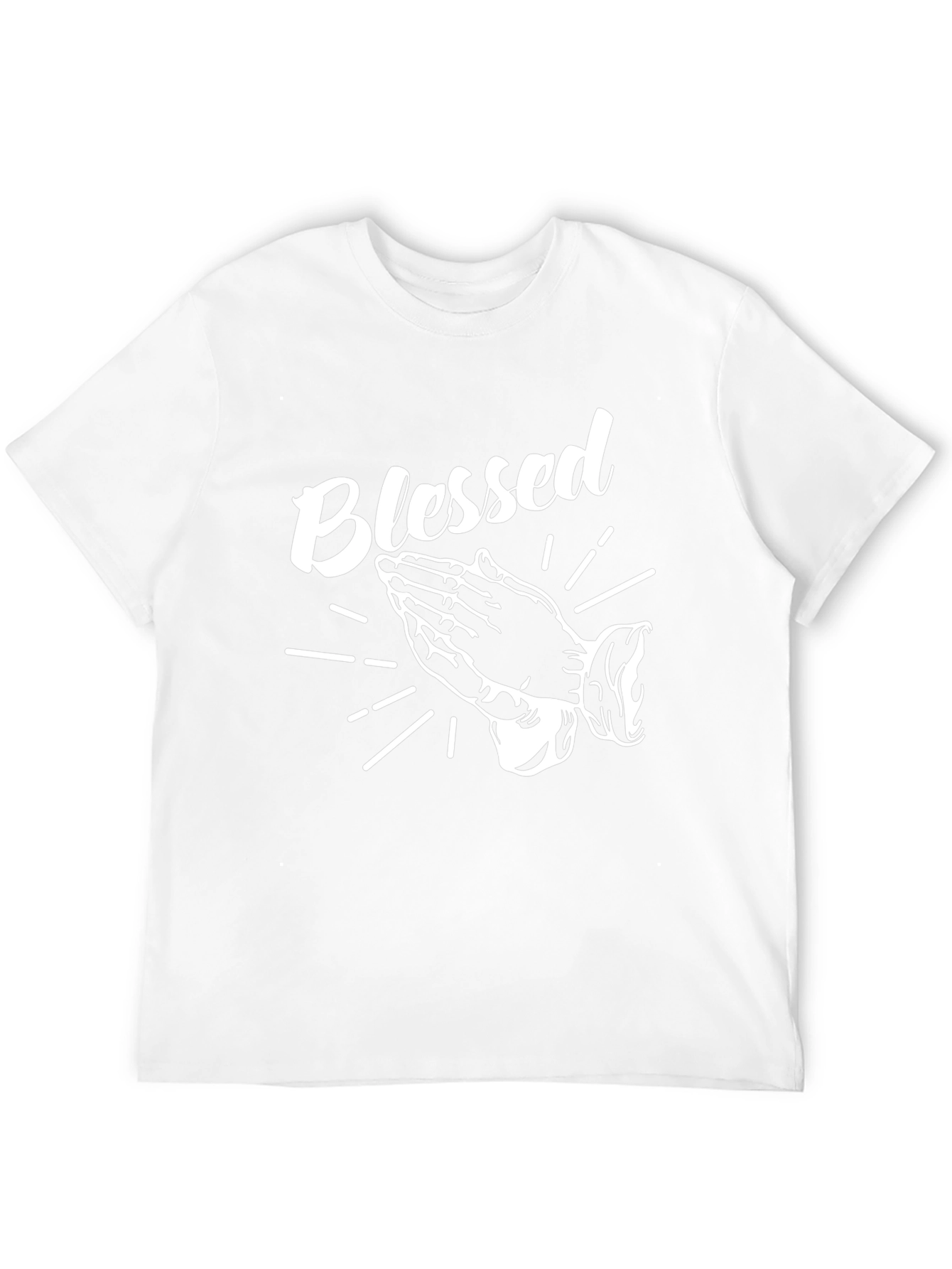 Blessed Graphic T-Shirt - Short Sleeve Crew Neck Top