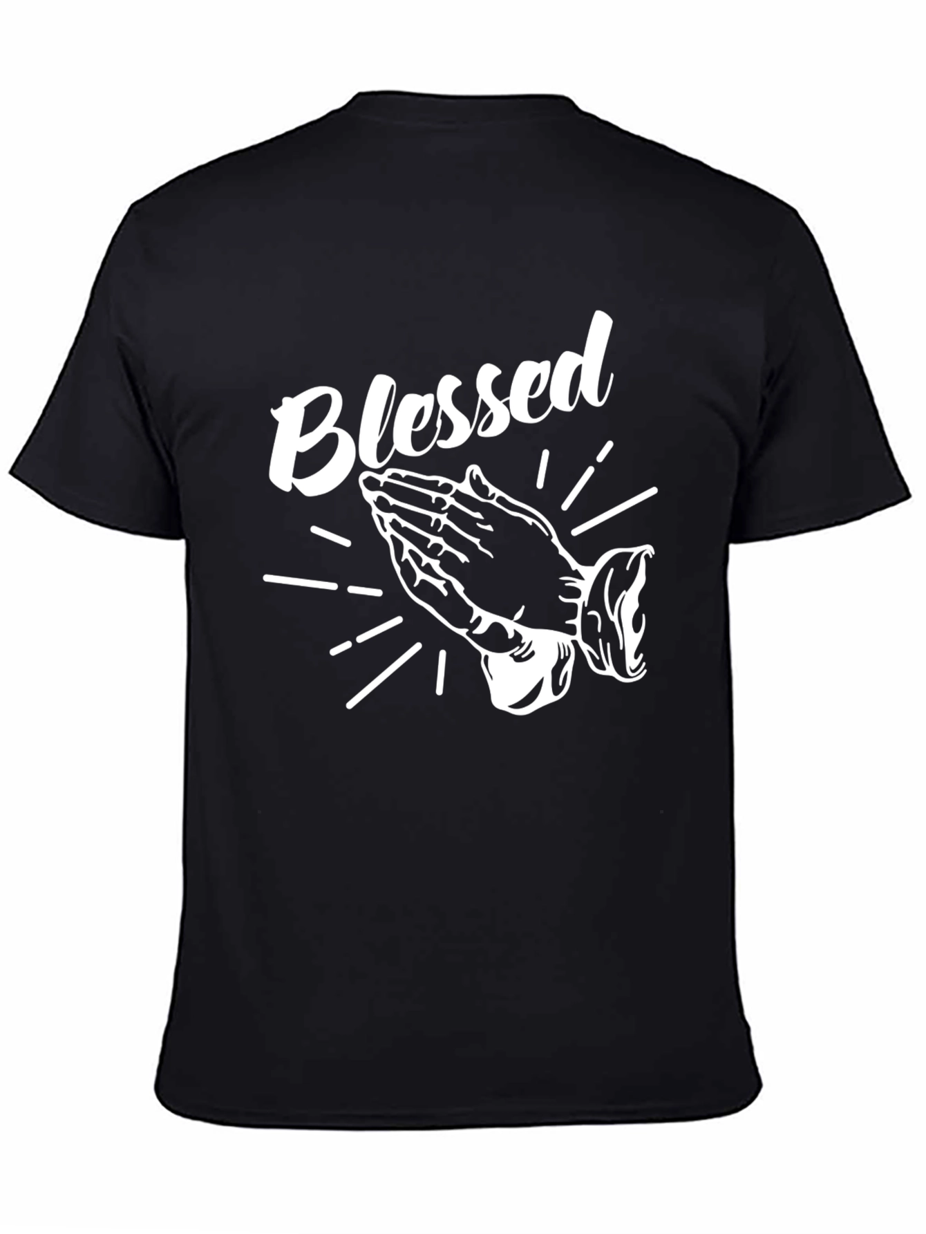 Blessed Graphic T-Shirt - Short Sleeve Crew Neck Top