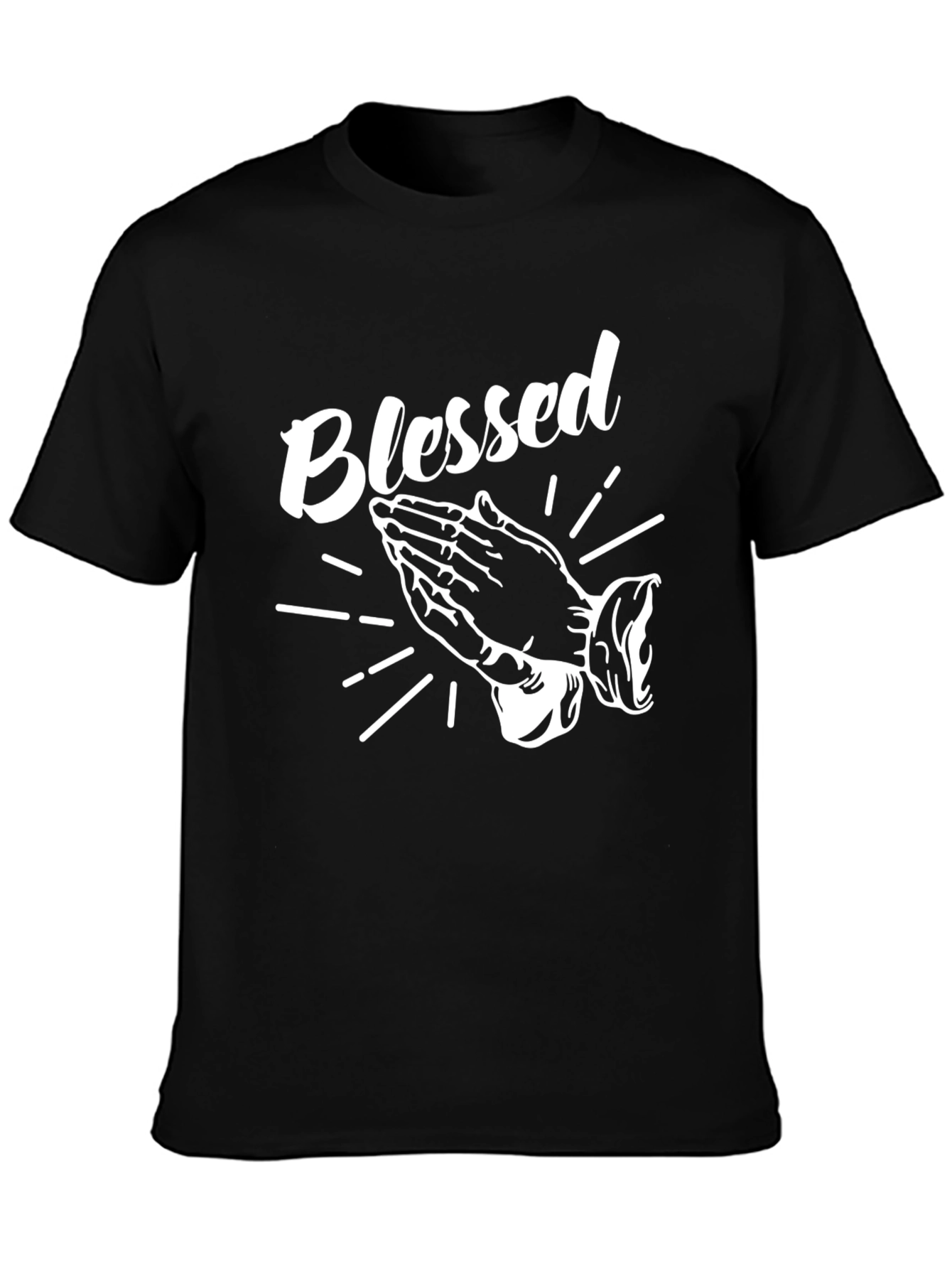 Blessed Graphic T-Shirt - Short Sleeve Crew Neck Top