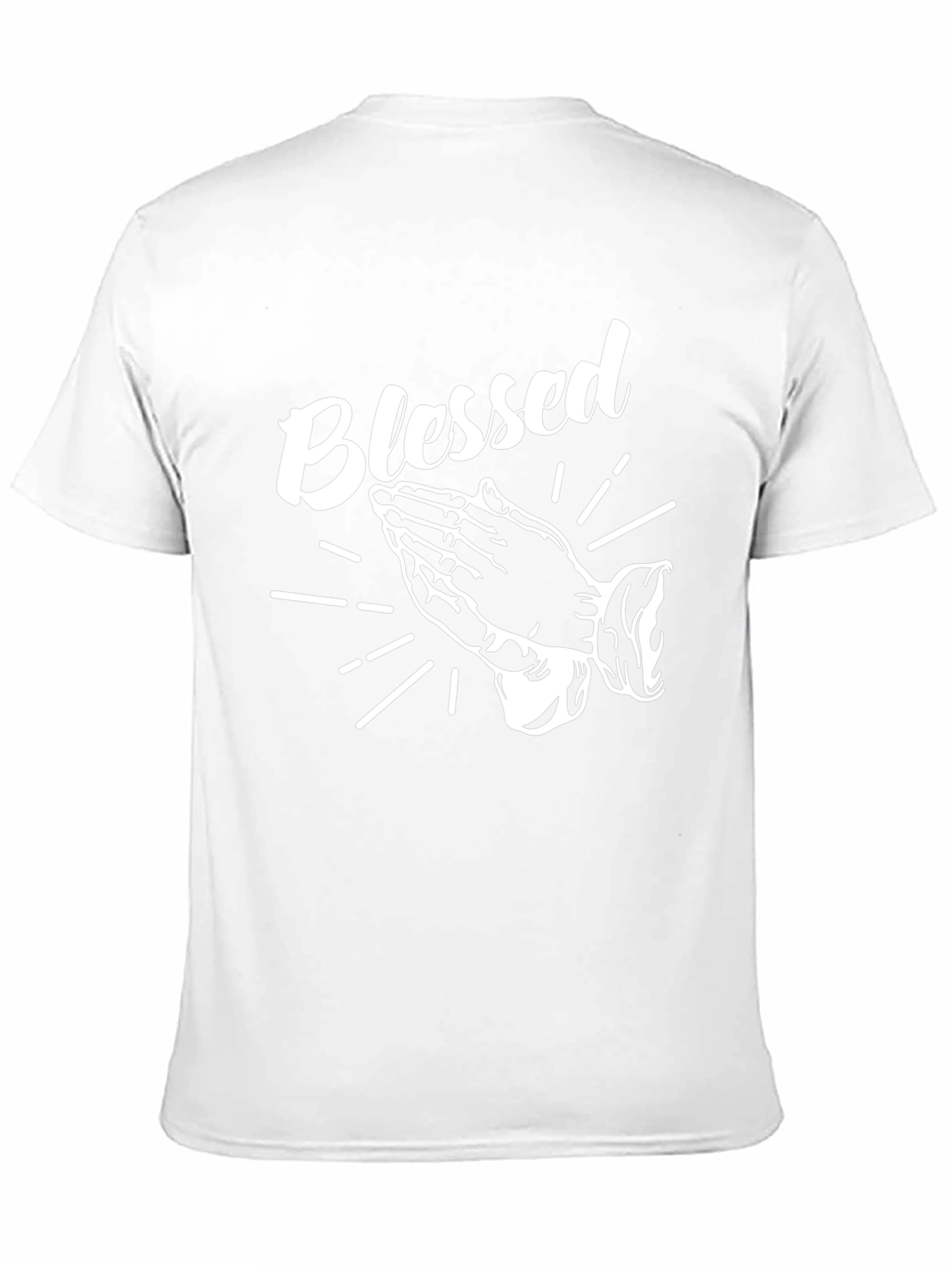 Blessed Graphic T-Shirt - Short Sleeve Crew Neck Top