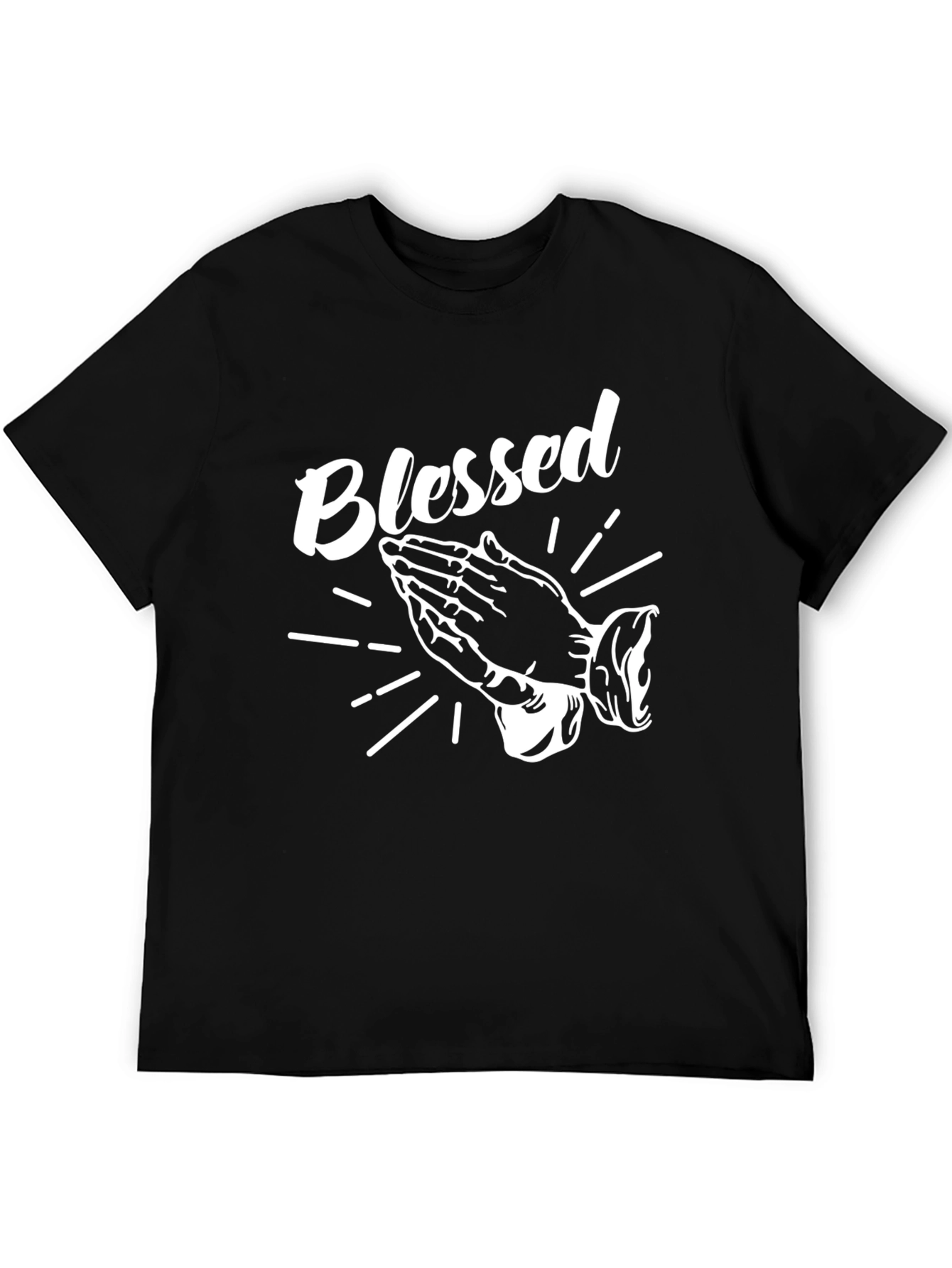 Blessed Graphic T-Shirt - Short Sleeve Crew Neck Top