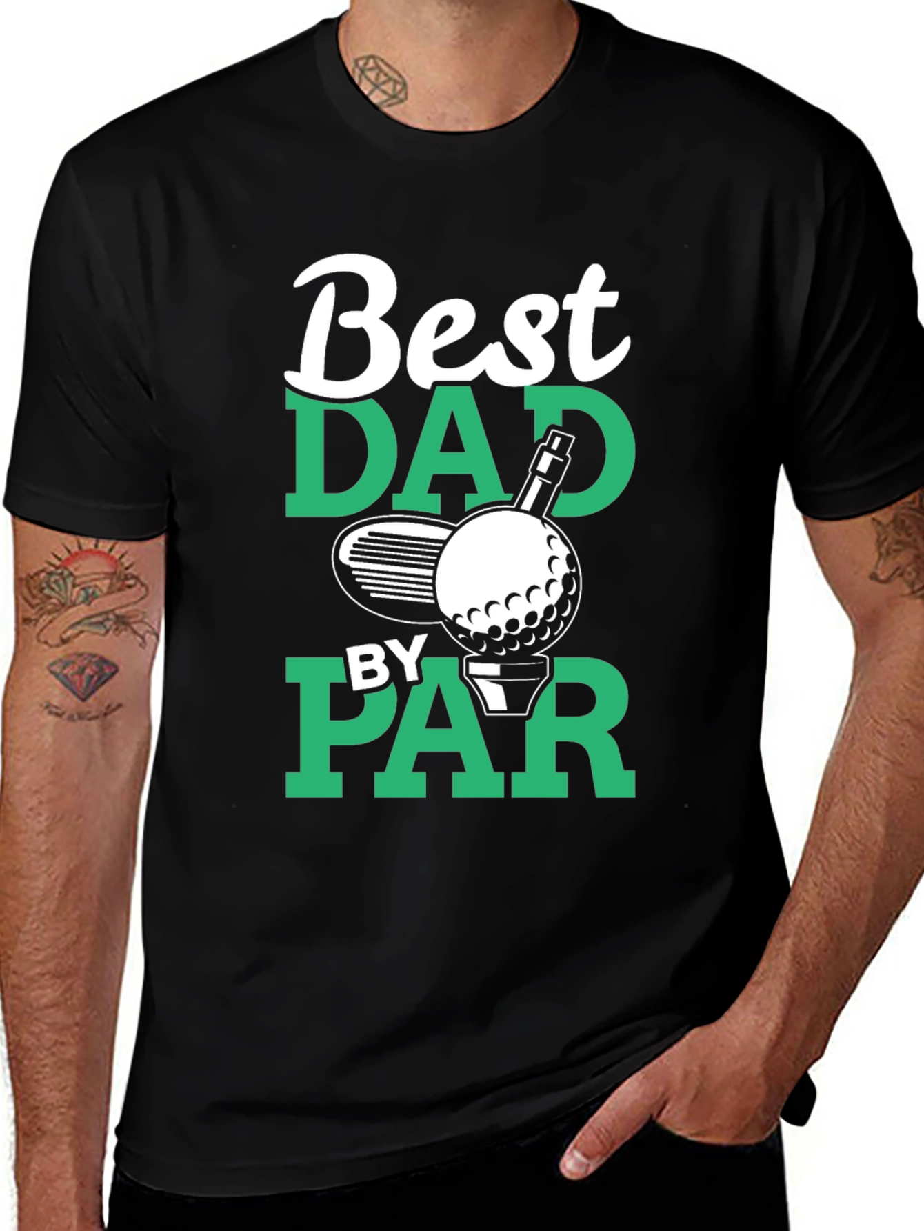 Best Dad By Par Golf T-Shirt - Fathers Day Gift