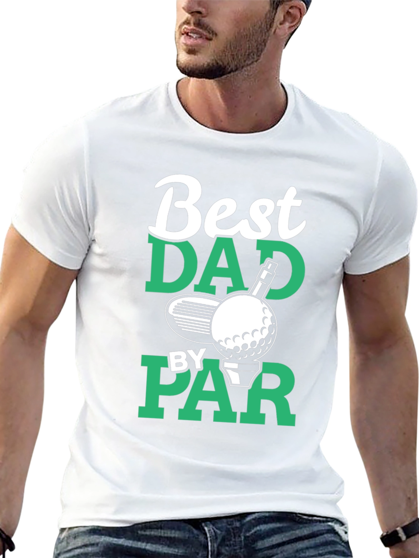 Best Dad By Par Golf T-Shirt - Fathers Day Gift