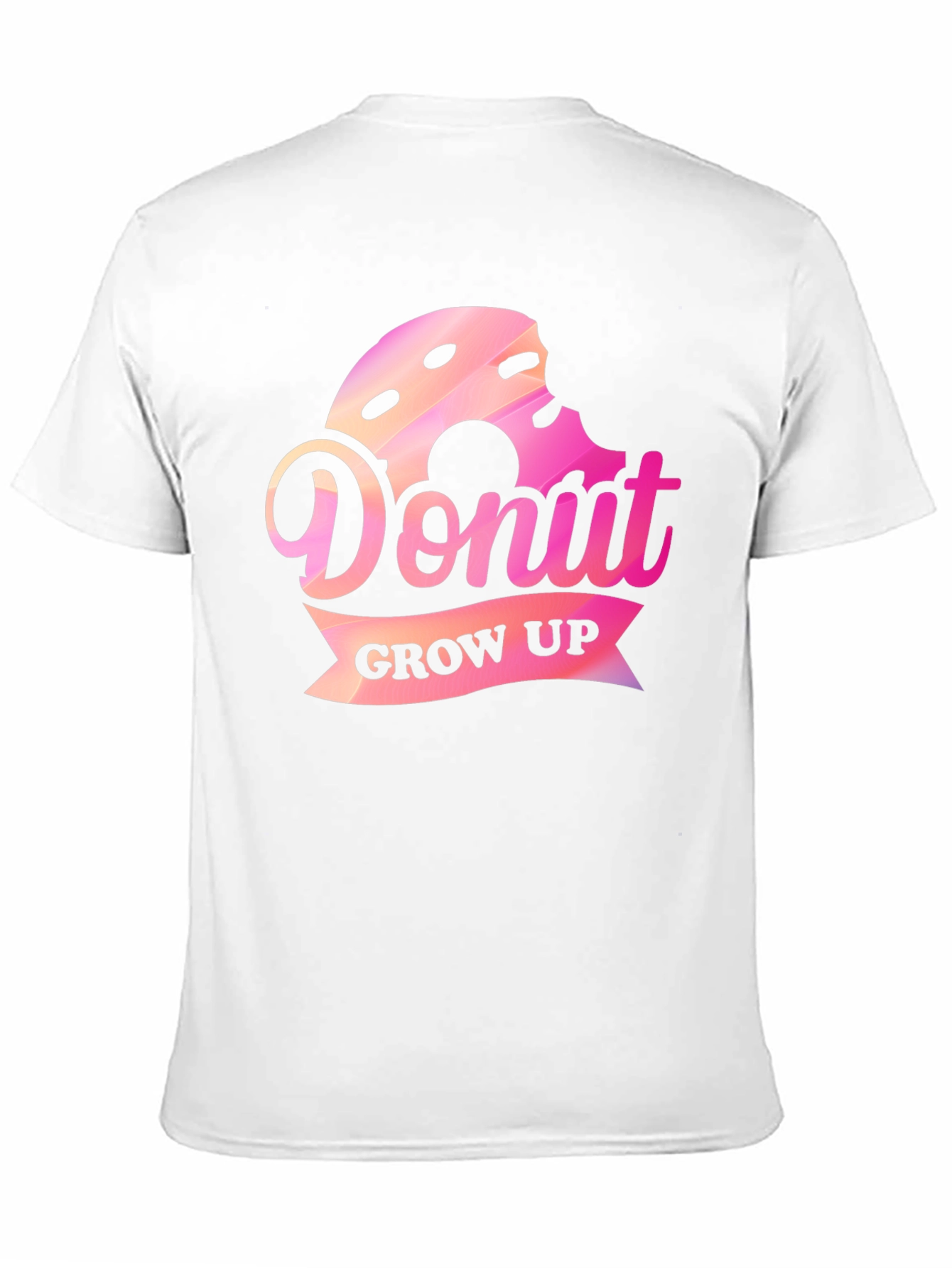 Donut Grow Up Graphic Tee - Fun Casual Shirt