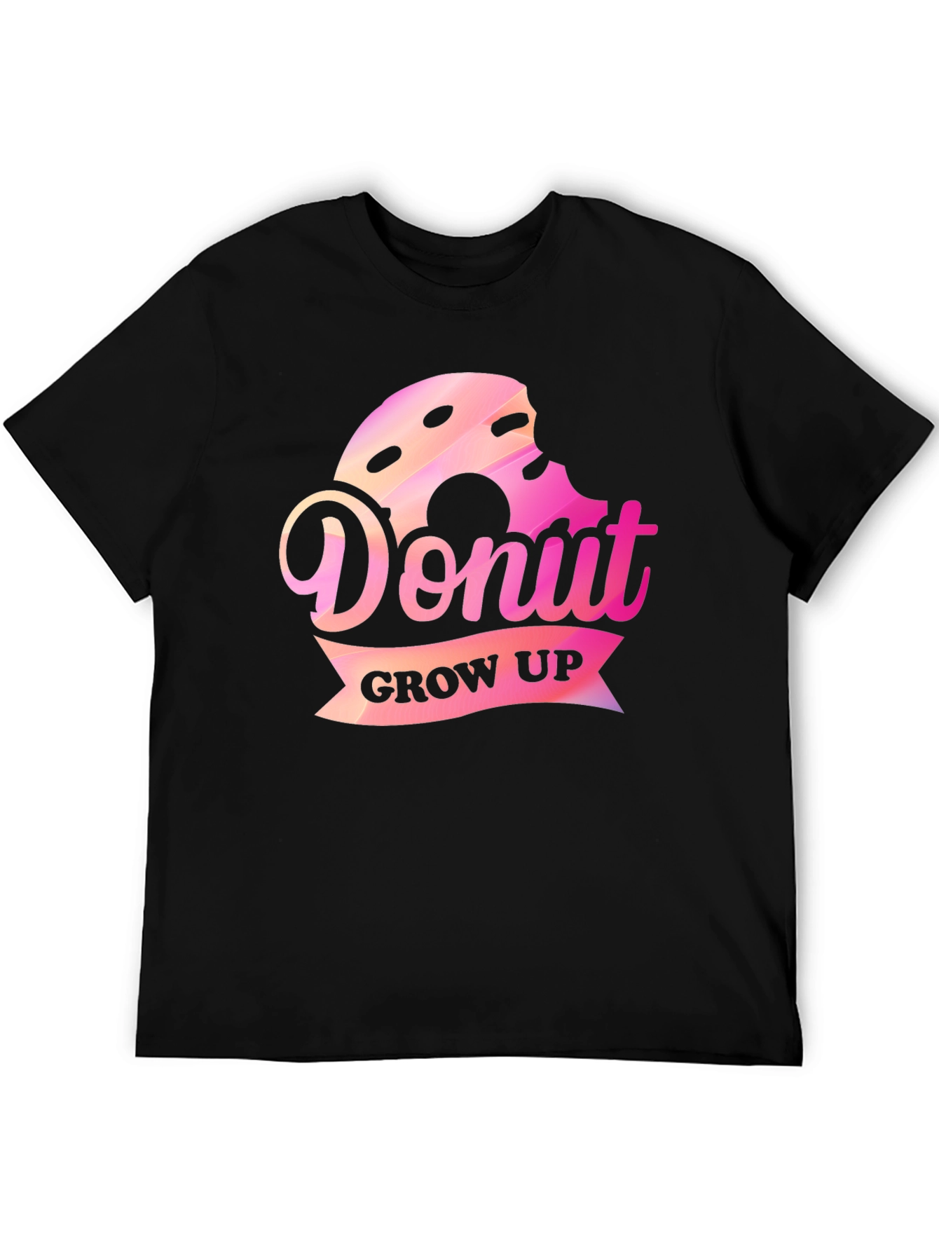 Donut Grow Up Graphic Tee - Fun Casual Shirt