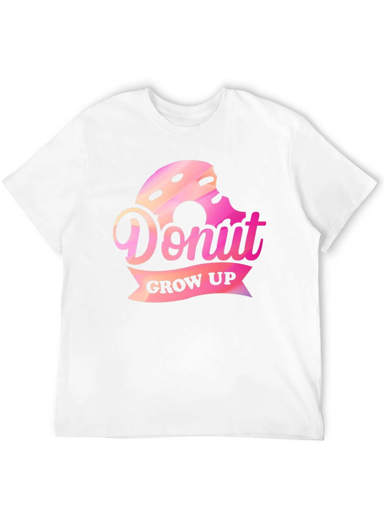 Donut Grow Up Graphic Tee - Fun Casual Shirt