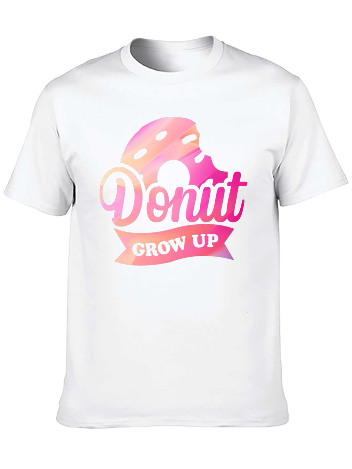 Donut Grow Up Graphic Tee - Fun Casual Shirt