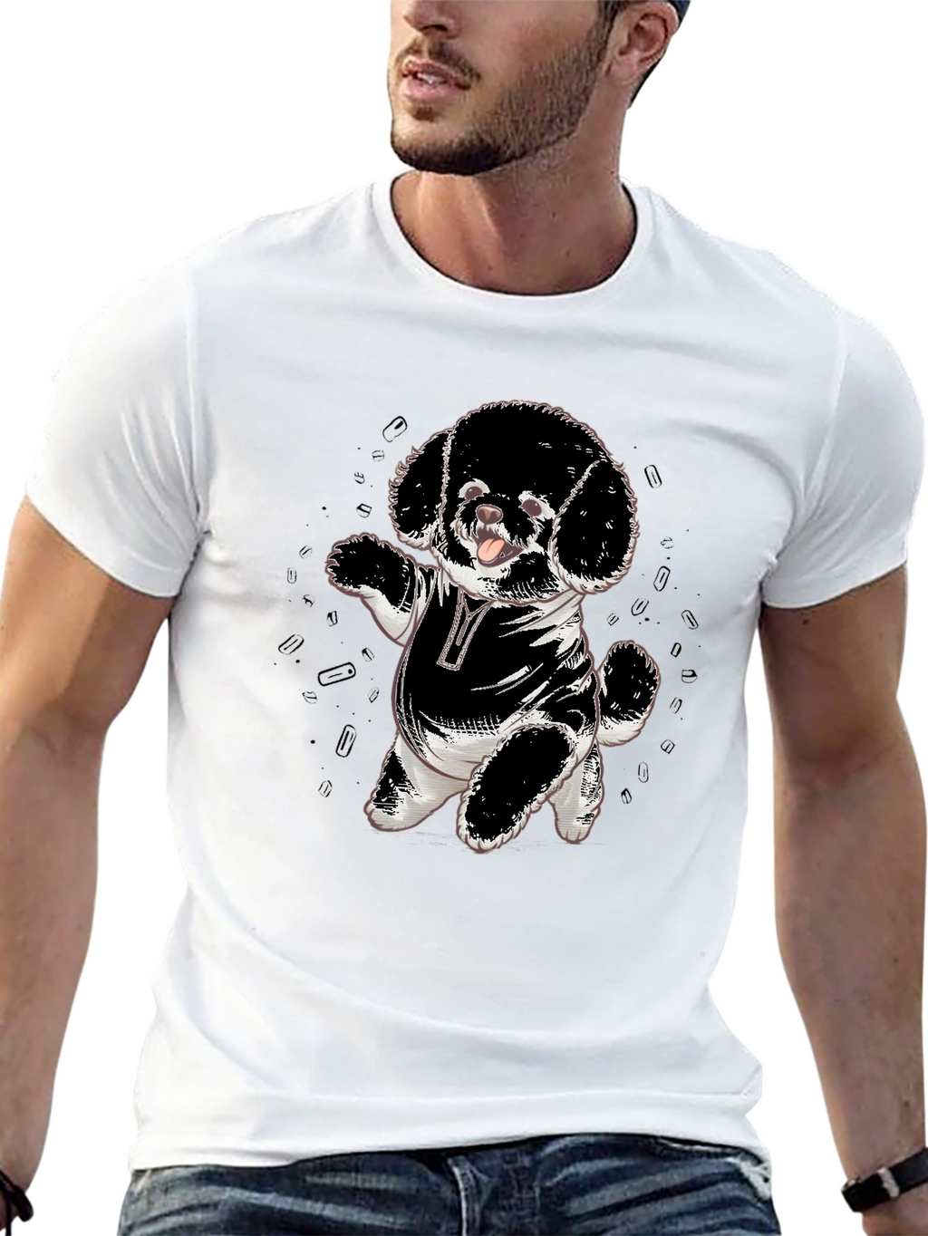 Cool Dog T-Shirt - Mens Graphic Tee