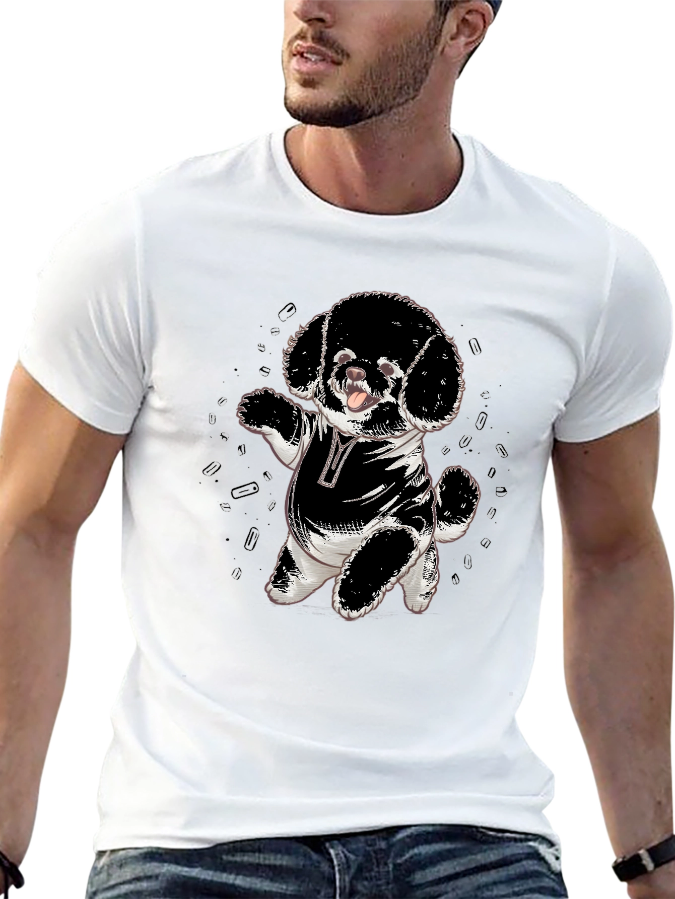 Cool Dog T-Shirt - Mens Graphic Tee