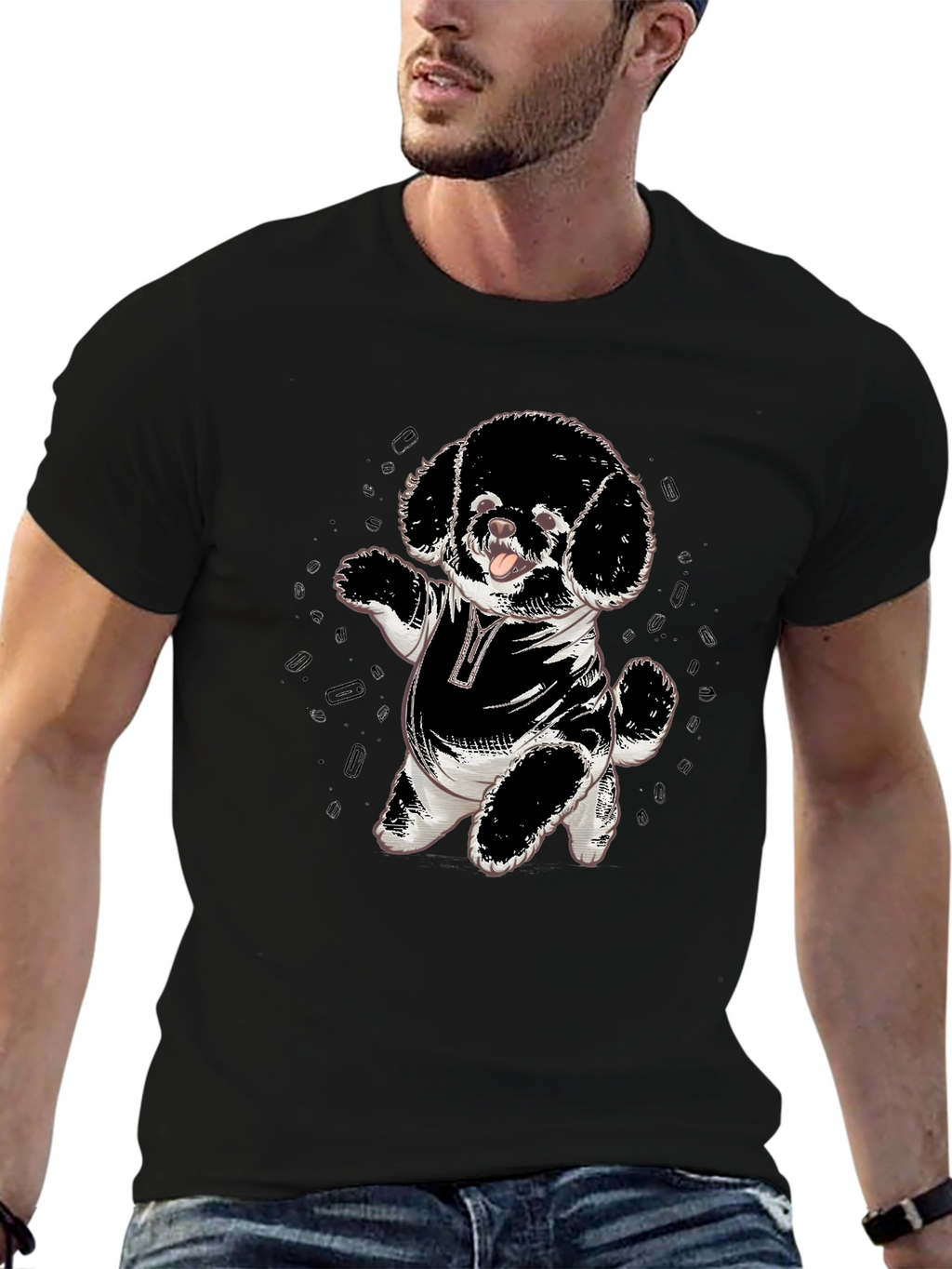 Cool Dog T-Shirt - Mens Graphic Tee