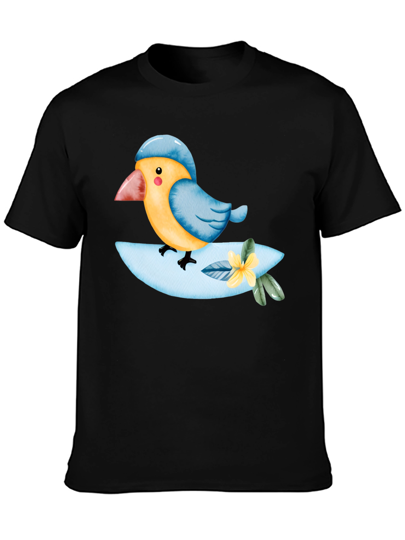 Bird on a Branch T-Shirt - Cute Animal Tee