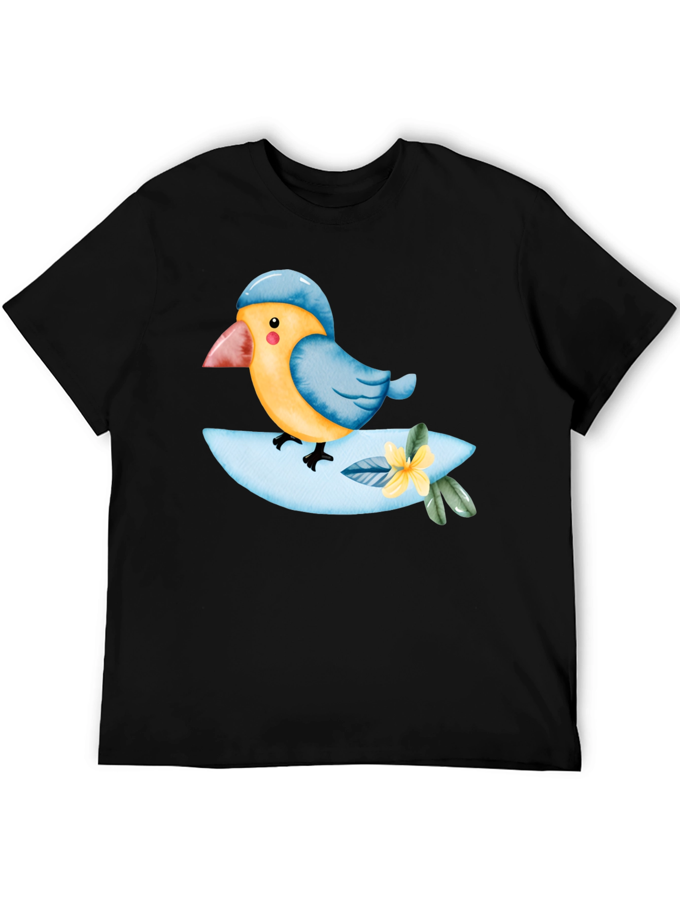 Bird on a Branch T-Shirt - Cute Animal Tee
