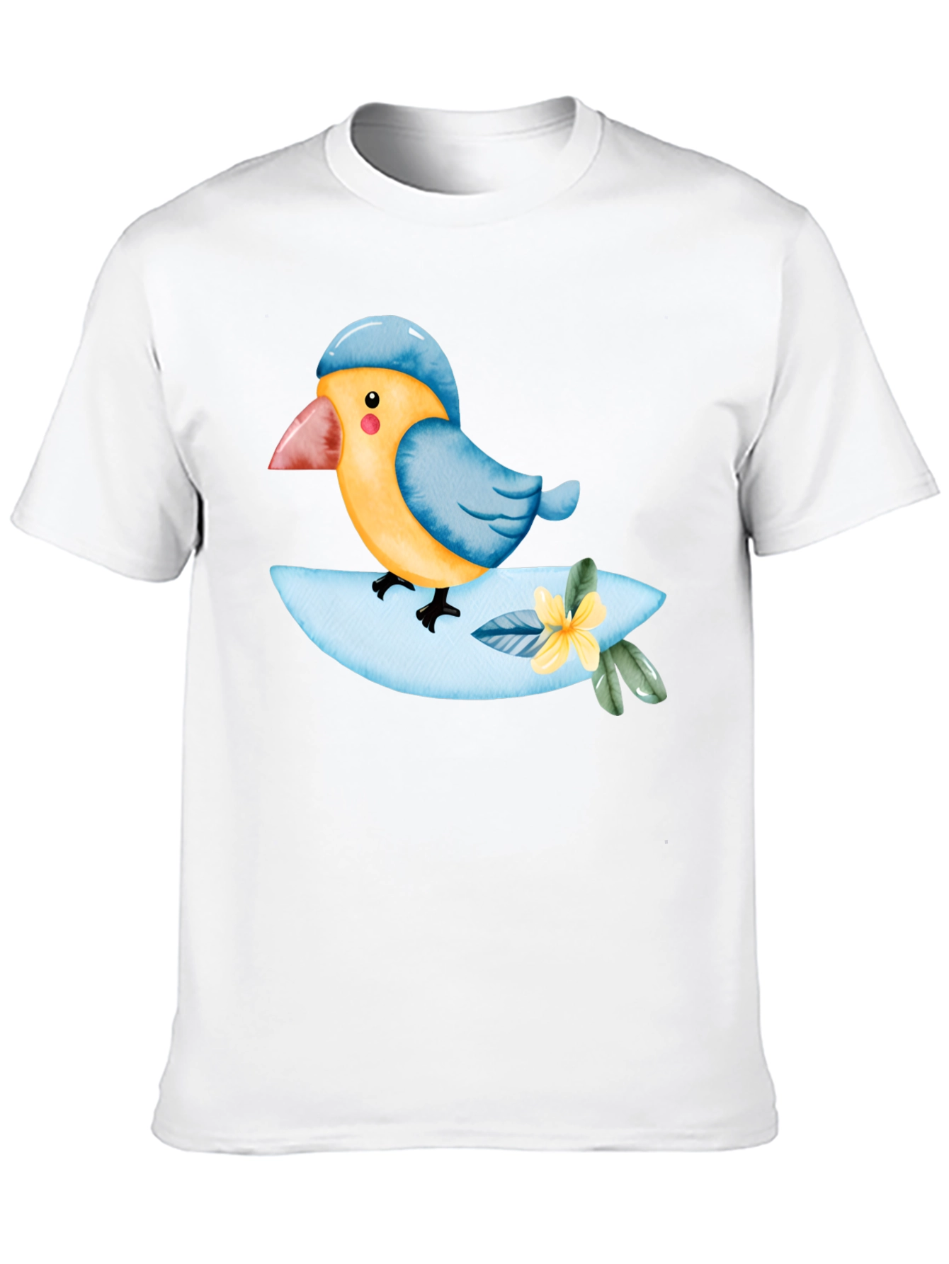 Bird on a Branch T-Shirt - Cute Animal Tee