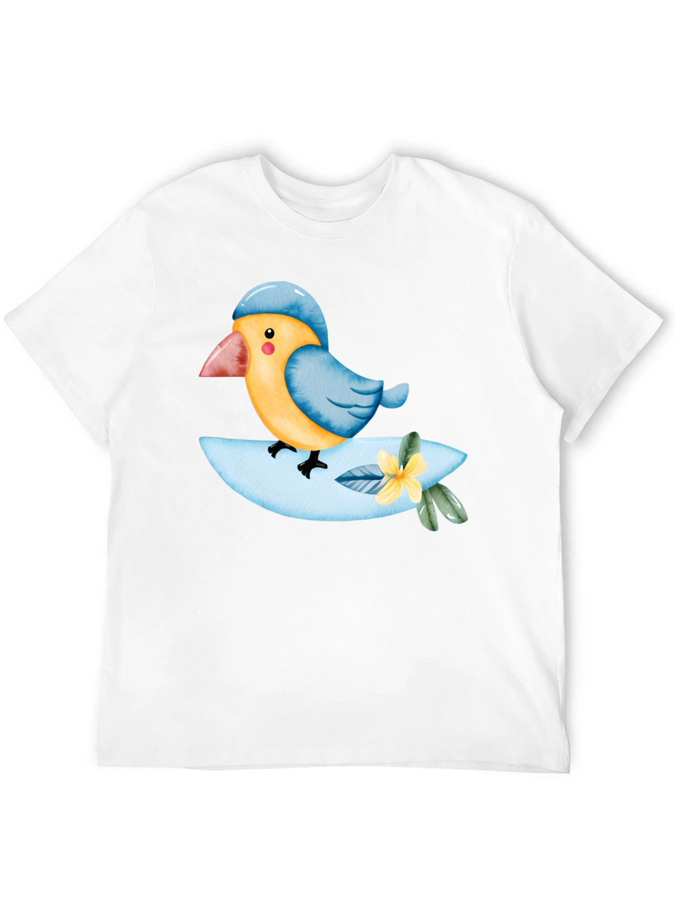 Bird on a Branch T-Shirt - Cute Animal Tee