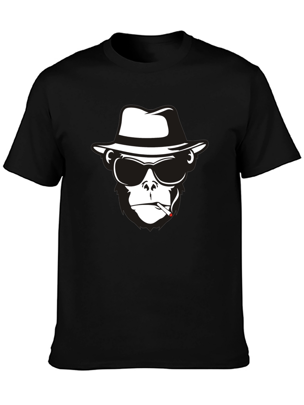 Cool Monkey Graphic Tee - Black T-Shirt