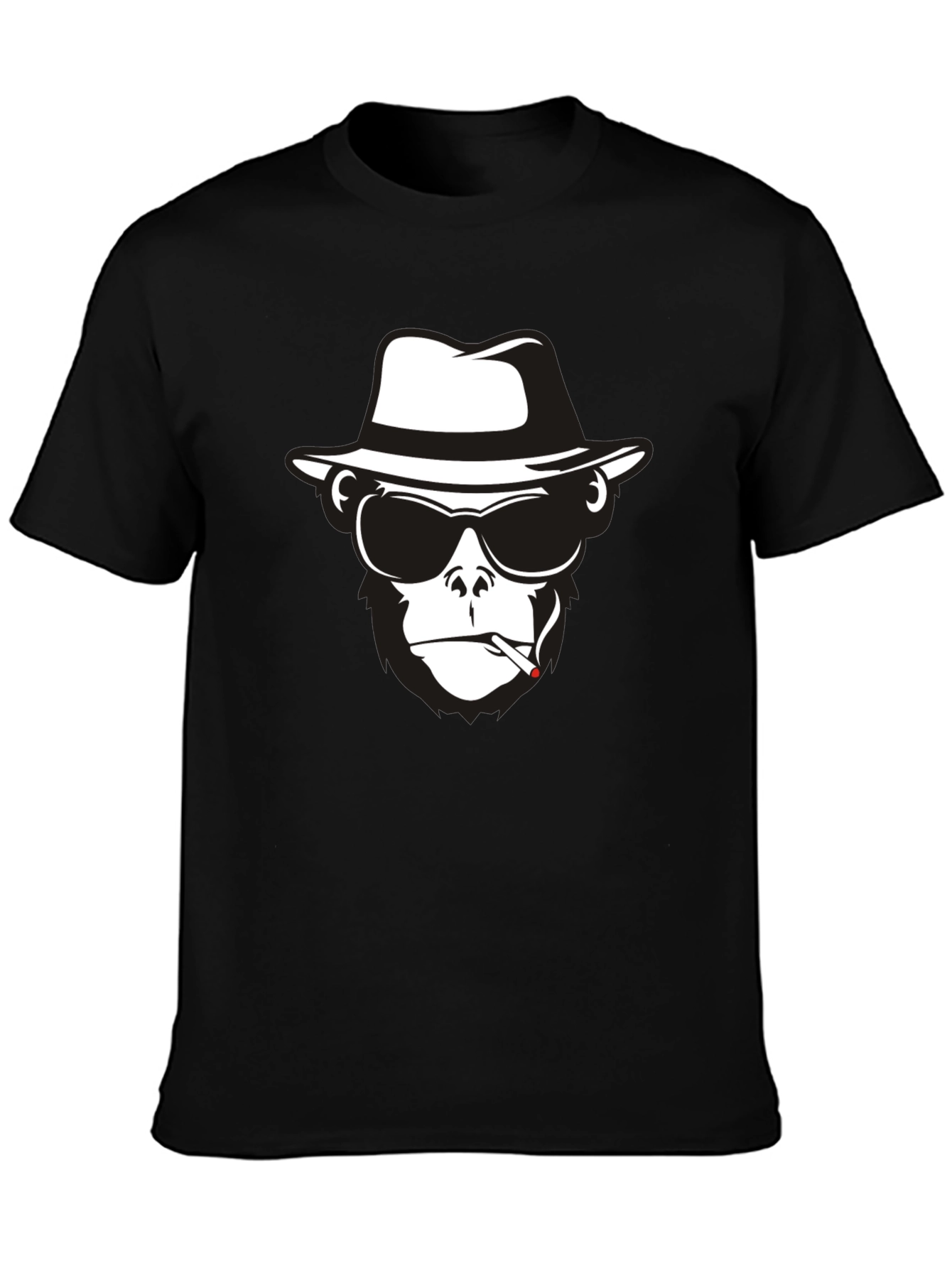 Cool Monkey Graphic Tee - Black T-Shirt