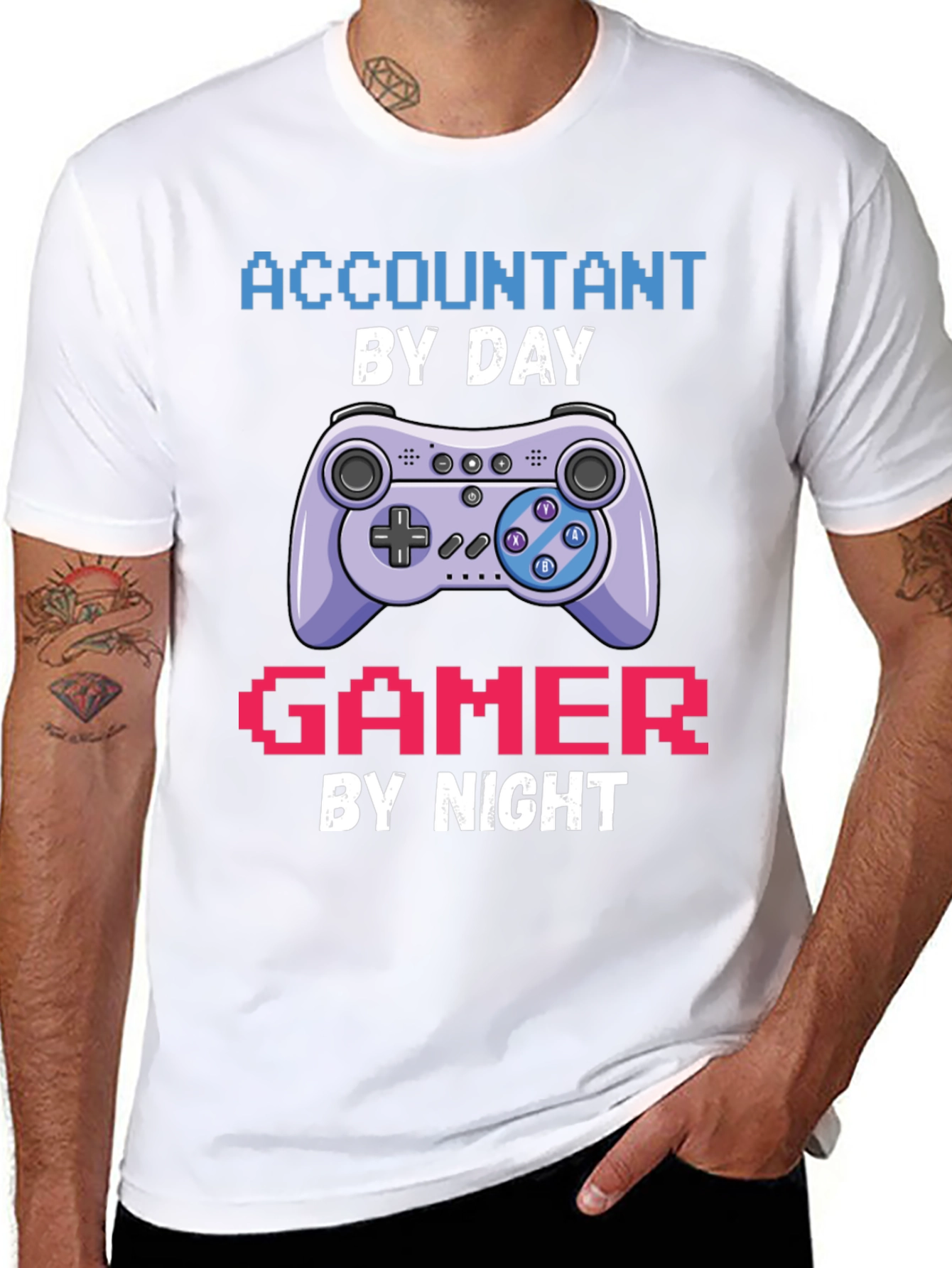 Accountant by Day Gamer by Night T-Shirt
