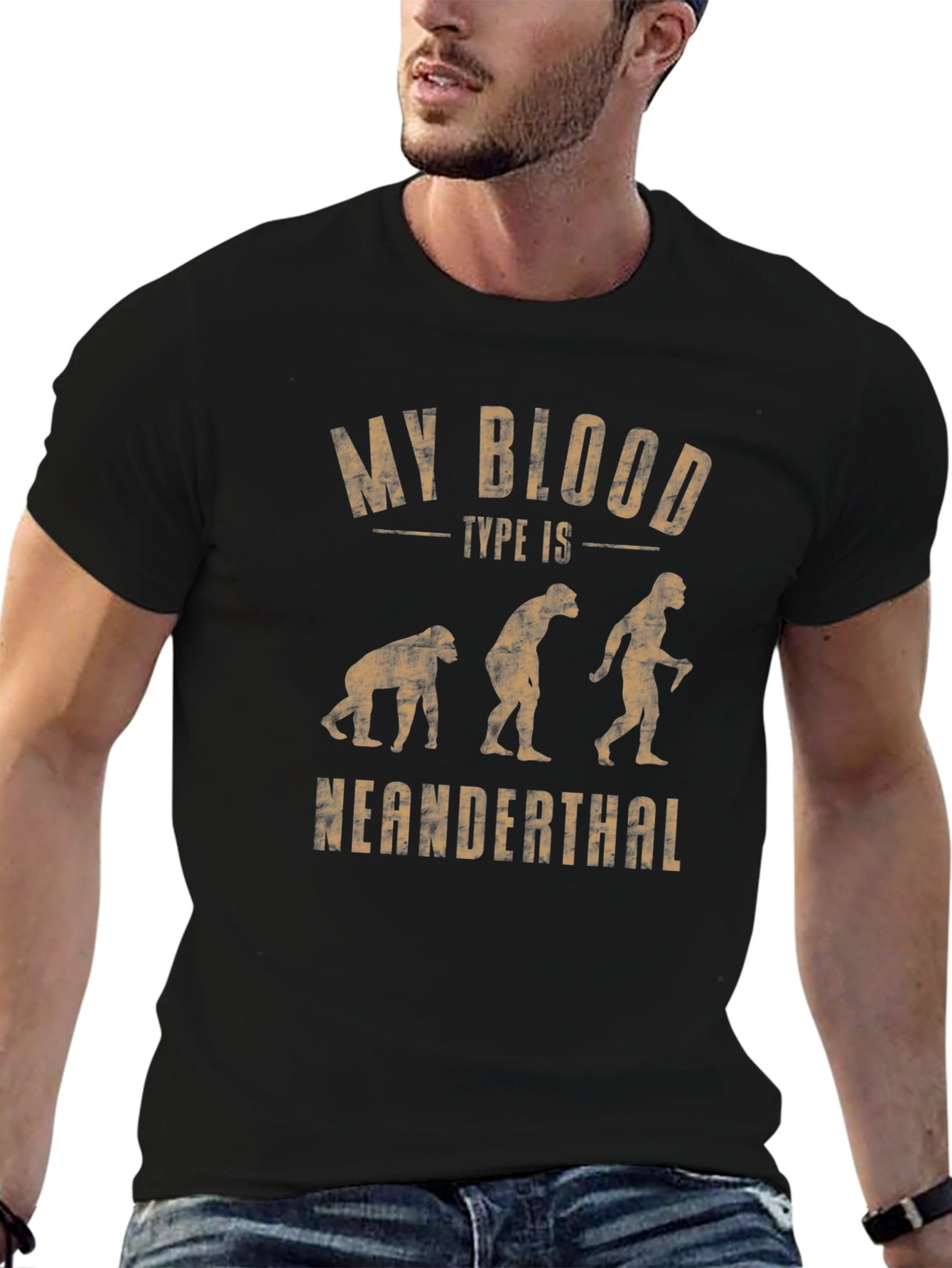 My Blood Type Is Neanderthal Graphic T-Shirt